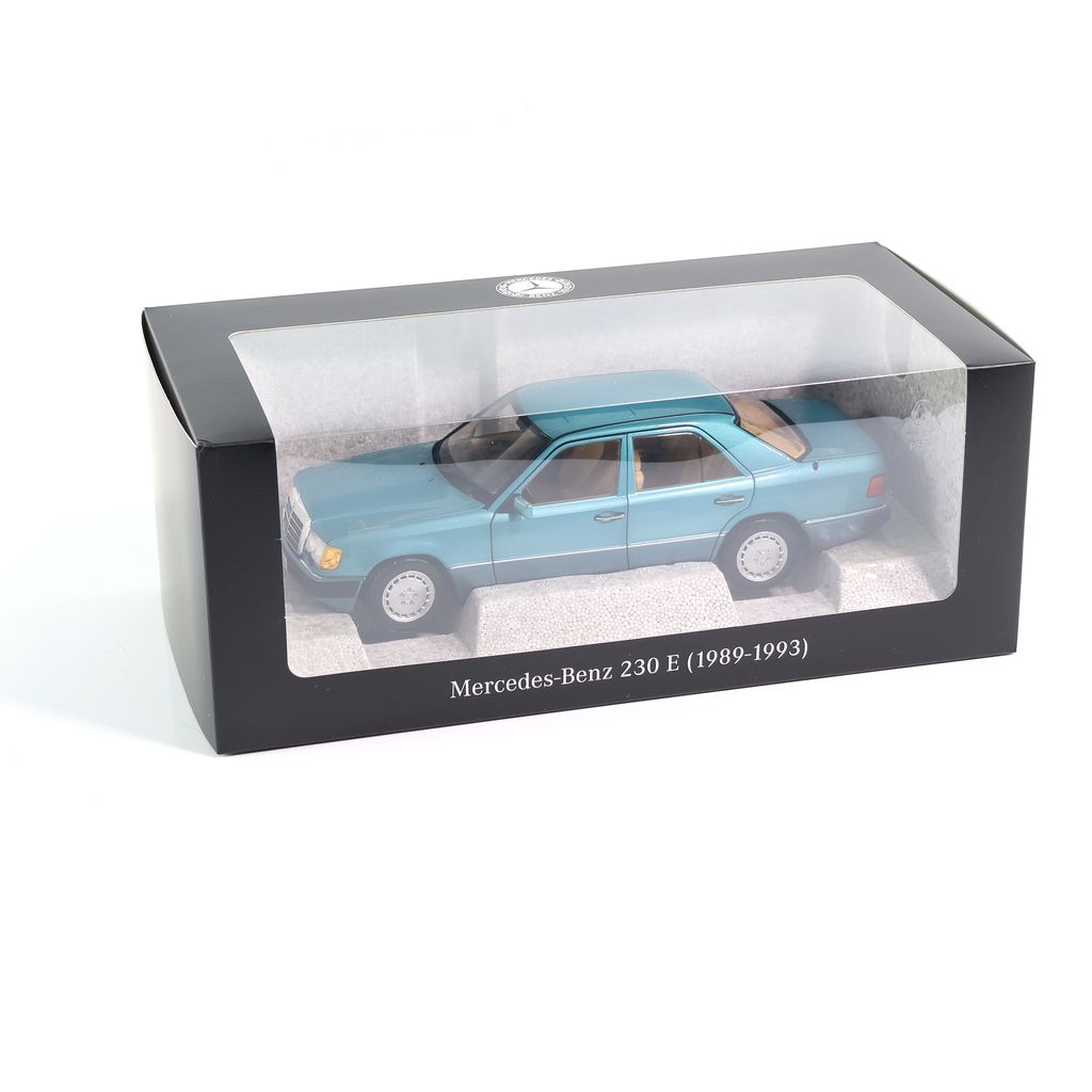 Mercedes-Benz 230 E W124 1989 turquoise metallic 1:18 Norev