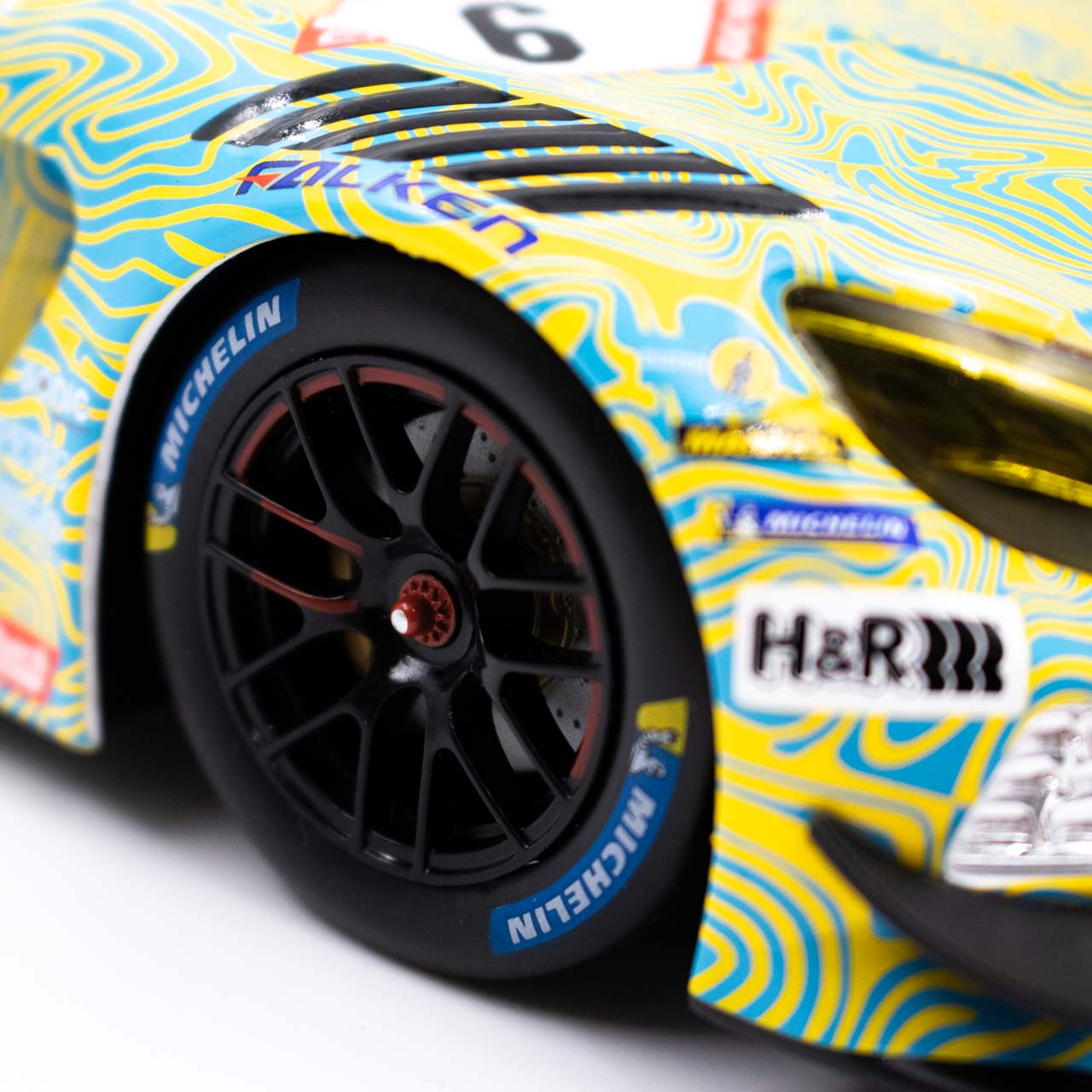 Mercedes-Benz AMG GT3 EVO Team Blistein by HRT #6 Qualification 24H Nürburgring 2022 1:18 Ixo Models