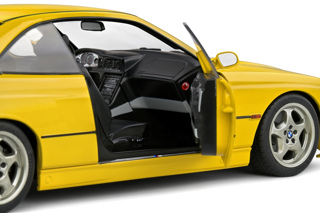 BMW 850 E31 SCI 1990 yellow 1:18 Solido