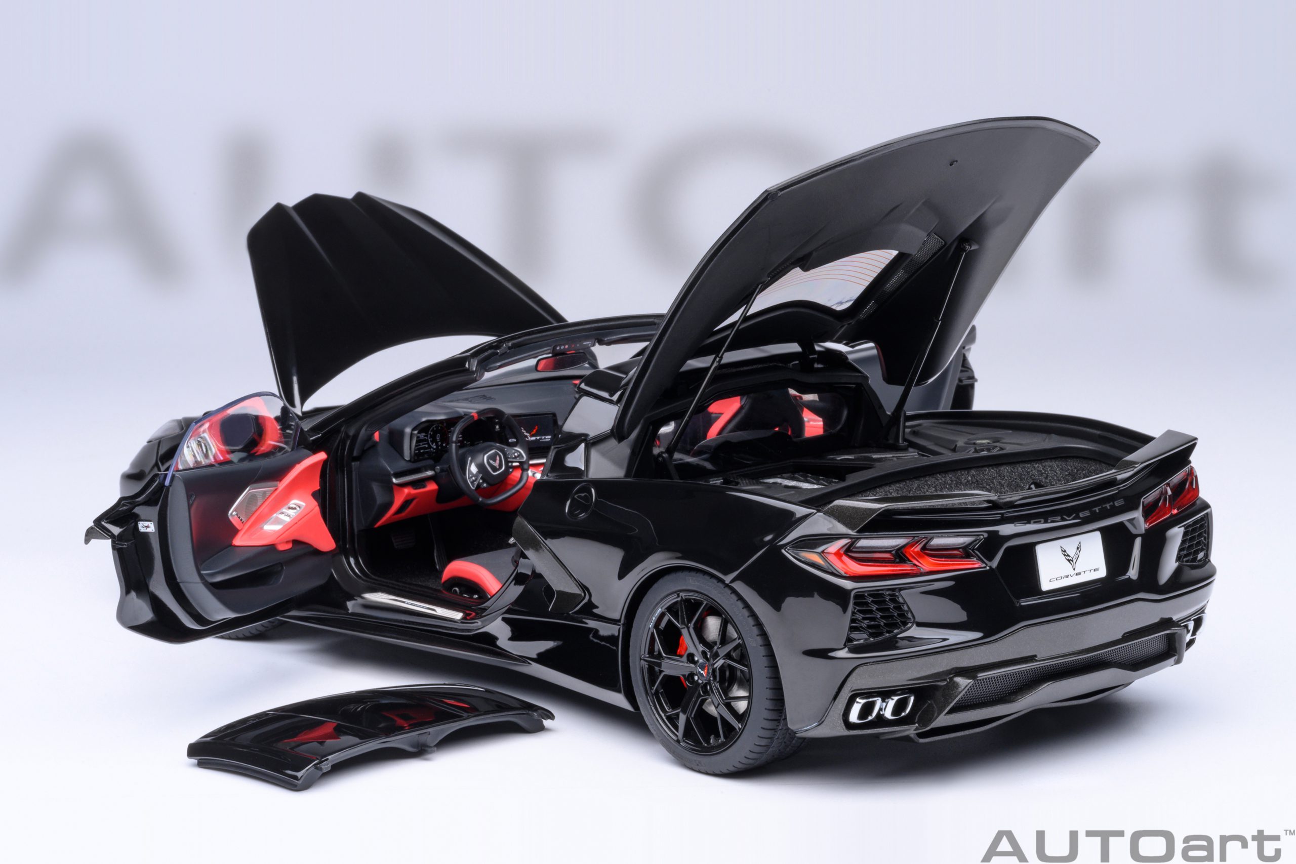 Chevrolet Corvette C8 Stingray Z51 2020 black 1:18 AUTOart