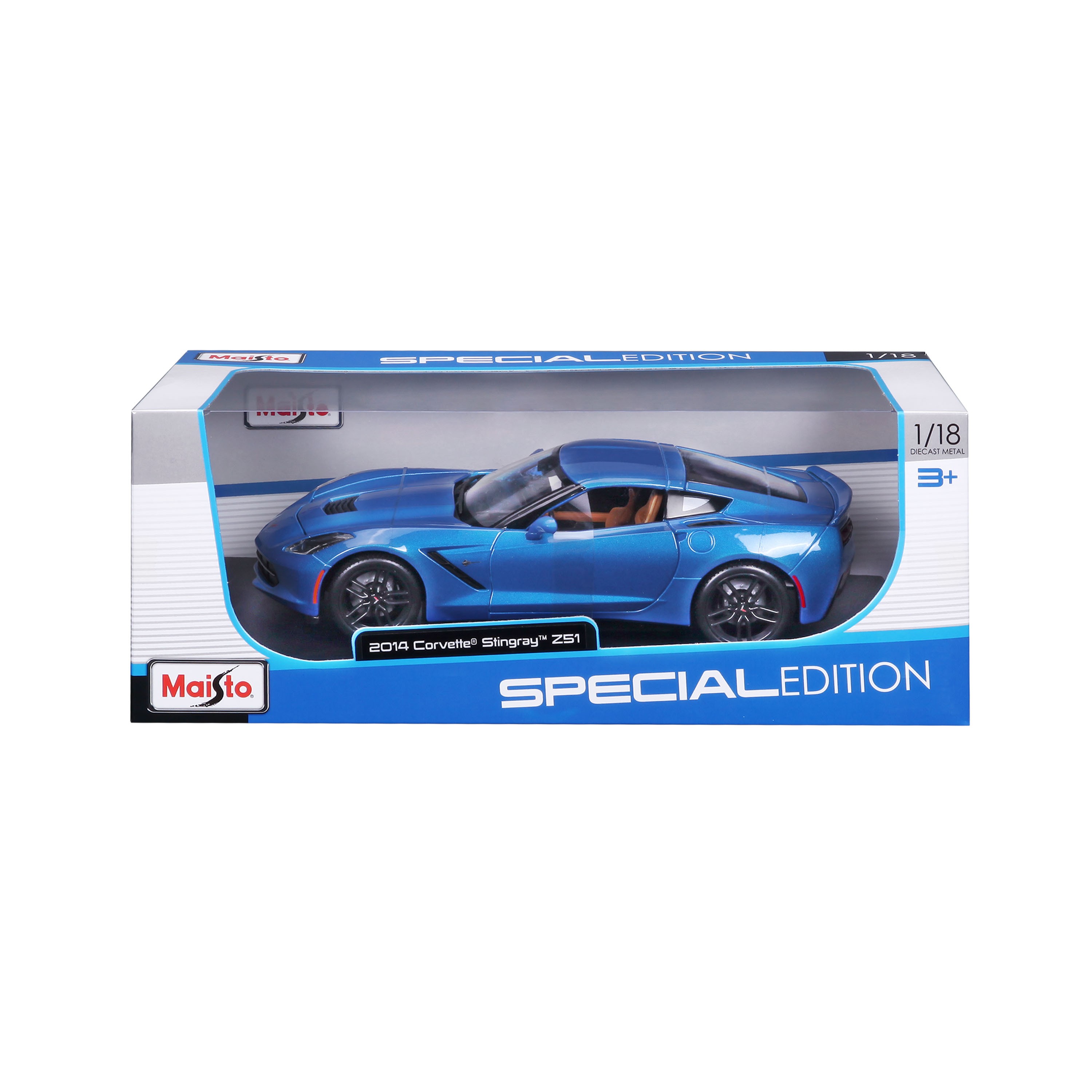Chevrolet Corvette Stingray Z51 2014 blue 1:18 Maisto