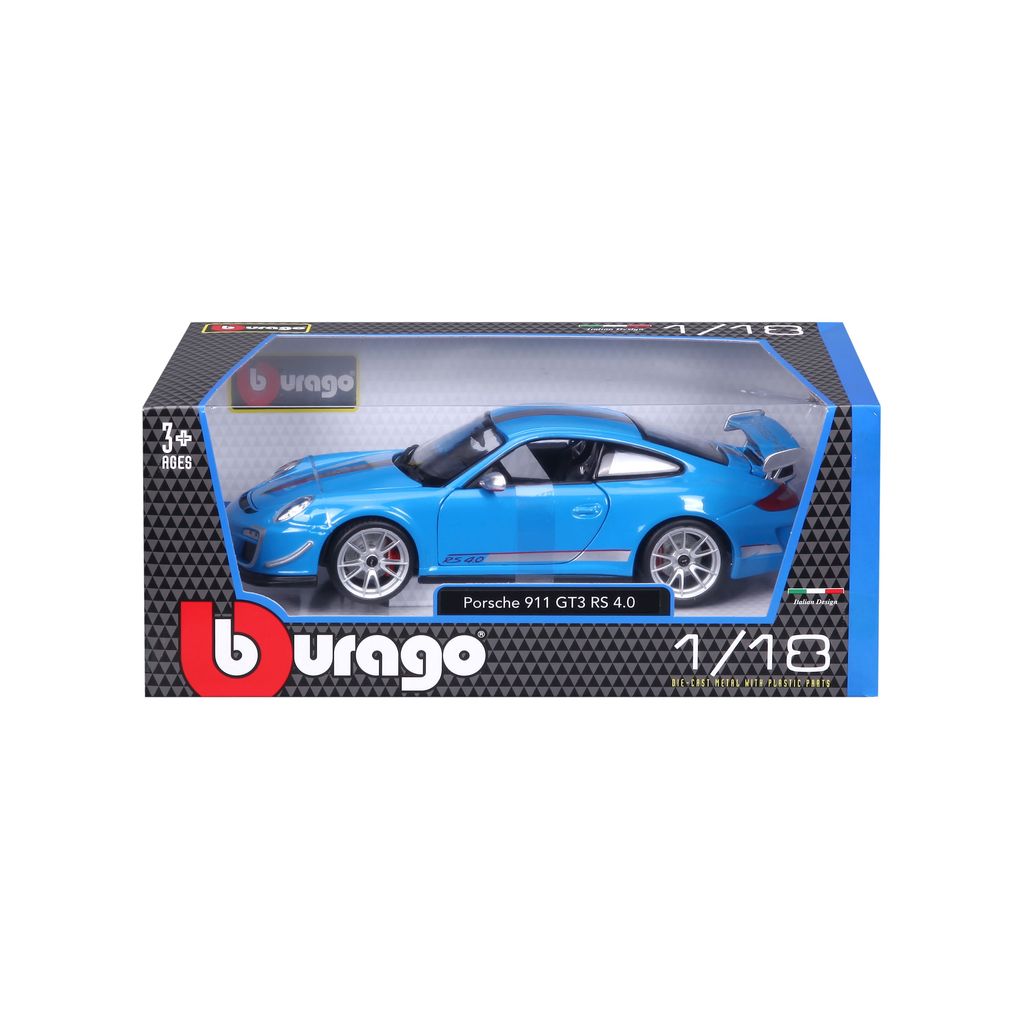 Porsche 911 GT3 RS 4.0 2012 blue 1:18 Bburago