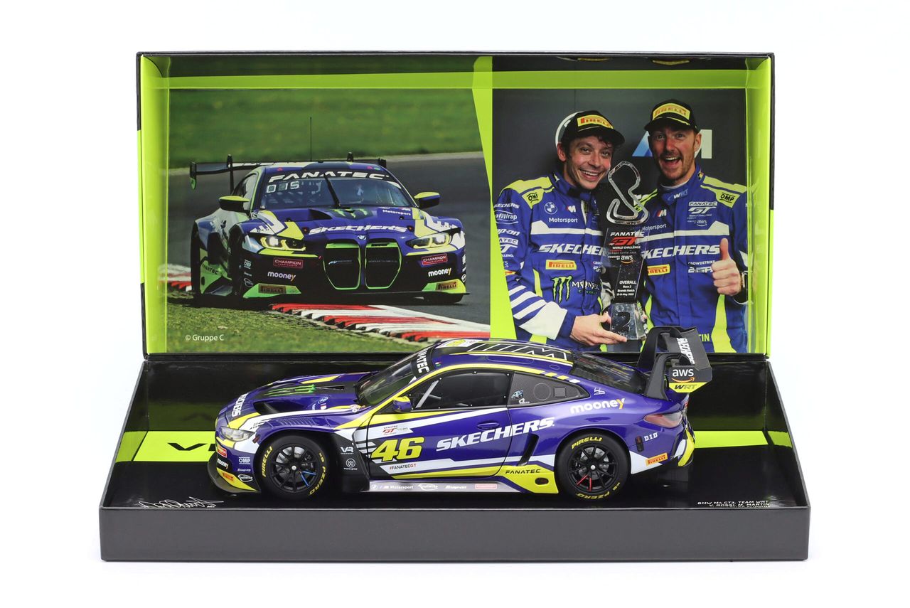 BMW M4 GT3 #46 Rossi/Martin First Podium GTWCE Brands Hatch 2023 1:18 Minichamps