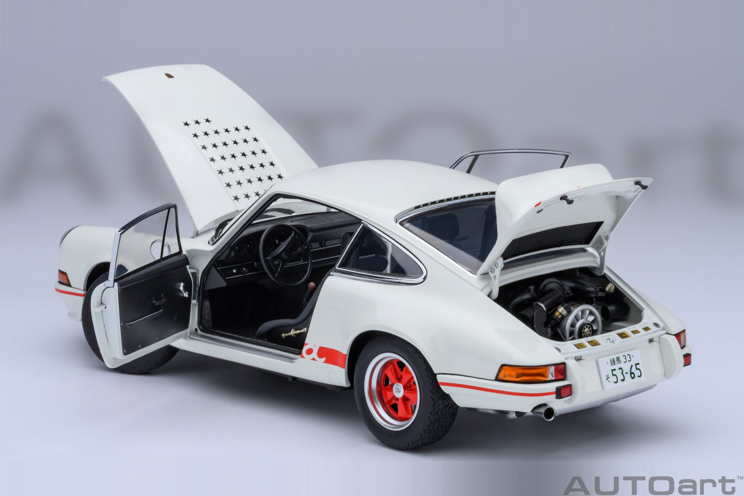 Porsche 911 Carrera 2.7 RS "The Circuit Wolf" Comic Weekly Shonen Jump Magazine 1975-1979 1:18 AUTOart
