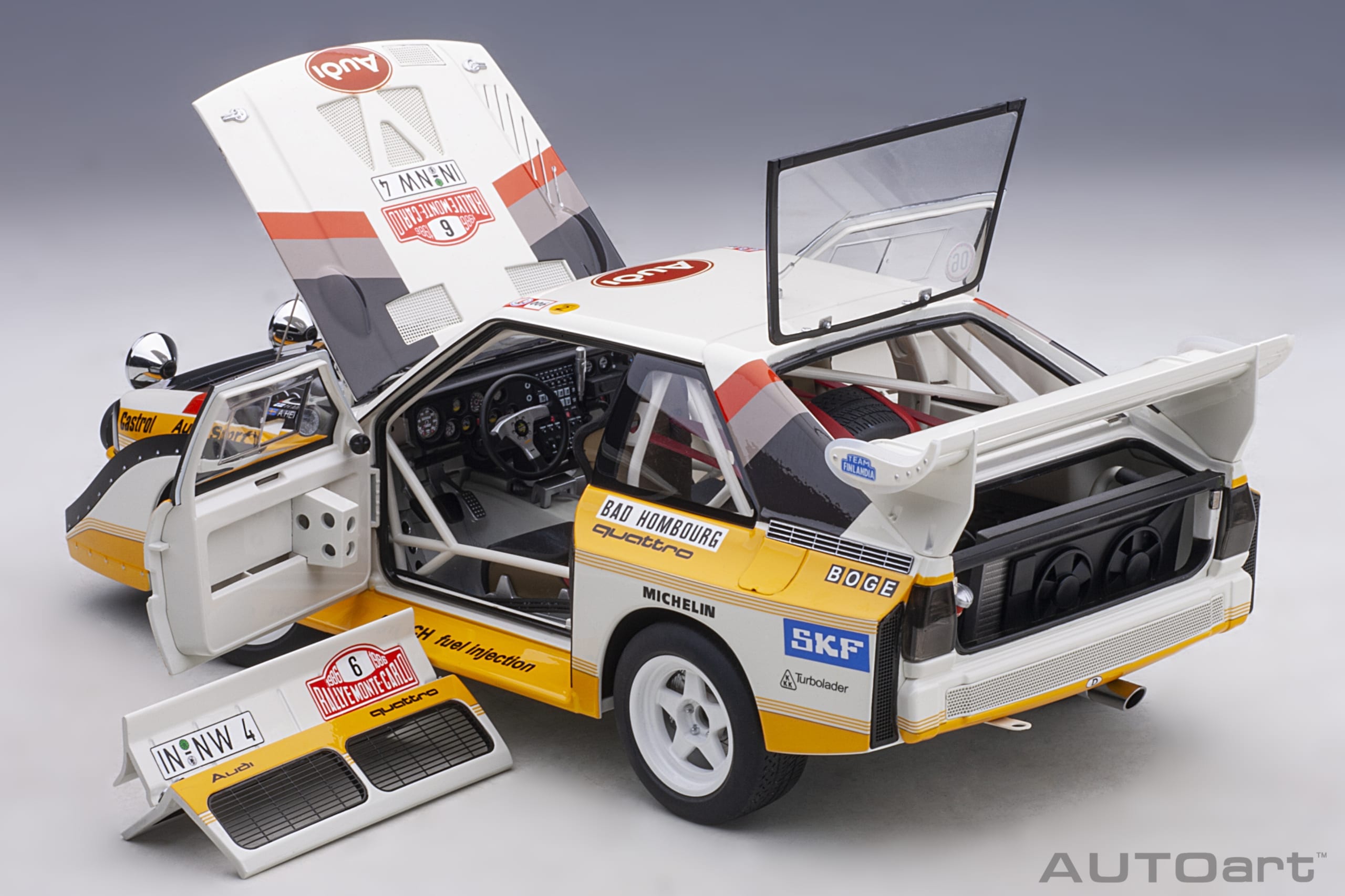 Audi Sport Quattro S1 #6 Rally Monte Carlo 1986 Mikkola/Hertz 1:18 AUTOart