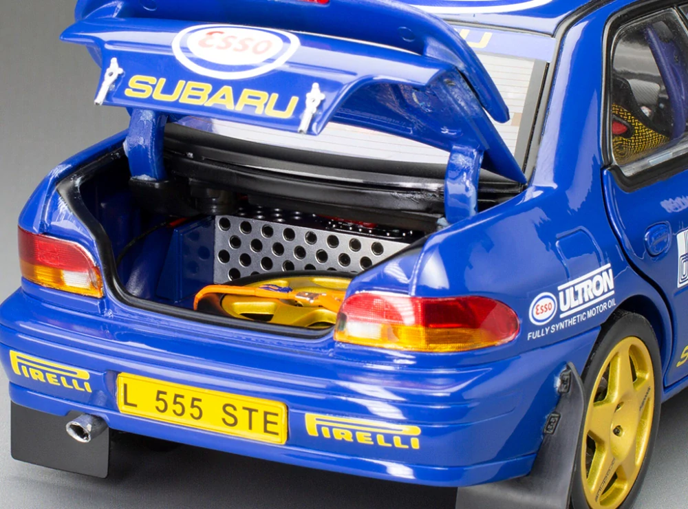 Subaru Impreza 555 #1 Colin McRae Winner Memorial Bettega 1993 blue 1:18 Sun Star