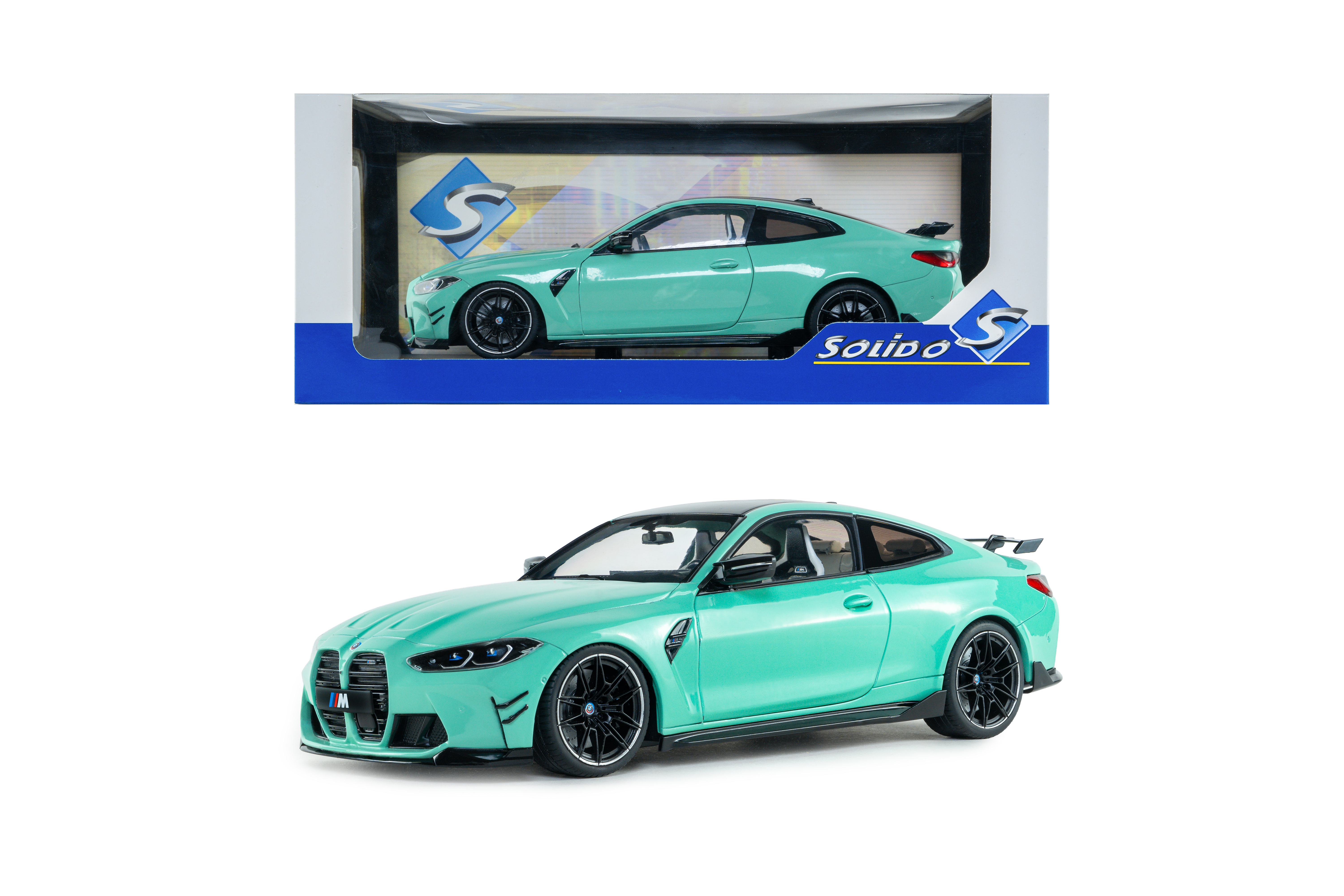 BMW M4 Performance Parts Solido Works 2025 turquoise 1:18 Solido