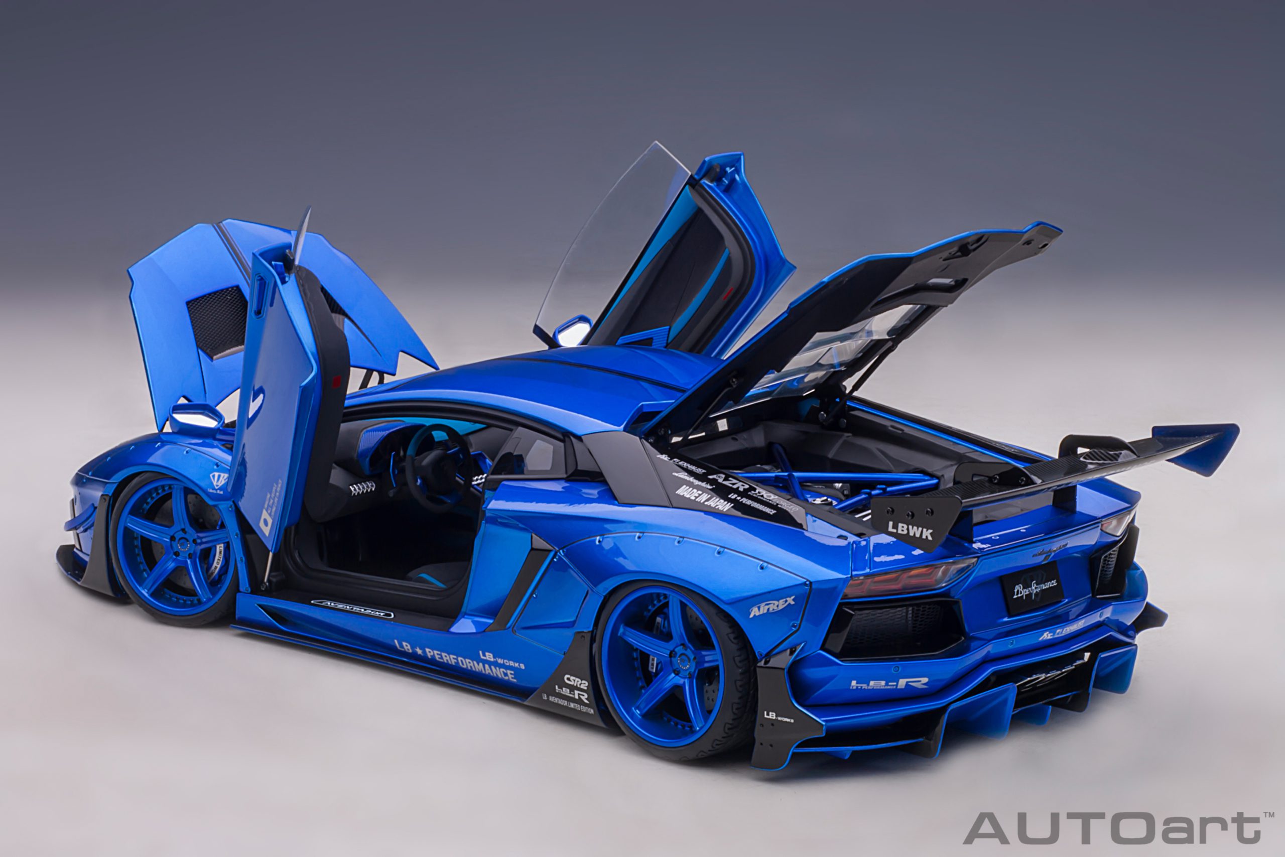LB-Works Lamborghini Aventador Limited Edition hyper blue 1:18 AUTOart