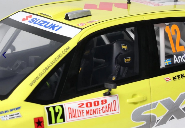 Suzuki SX4 WRC #12 P-G. Andersson Rally Monte-Carlo 2008 1:18 OttOmobile