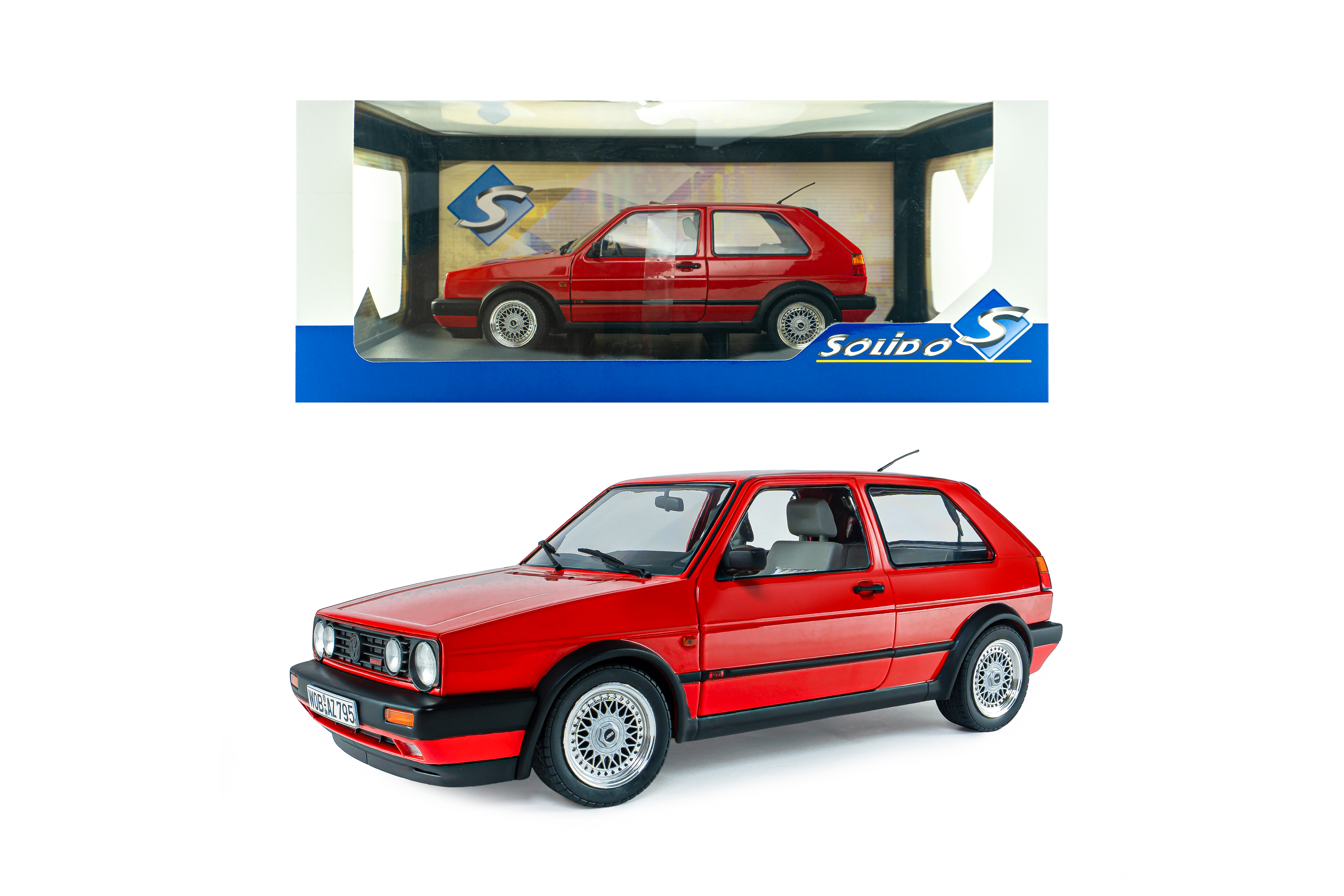 Volkswagen Golf 2 GTI G60 1989 Mars red 1:18 Solido