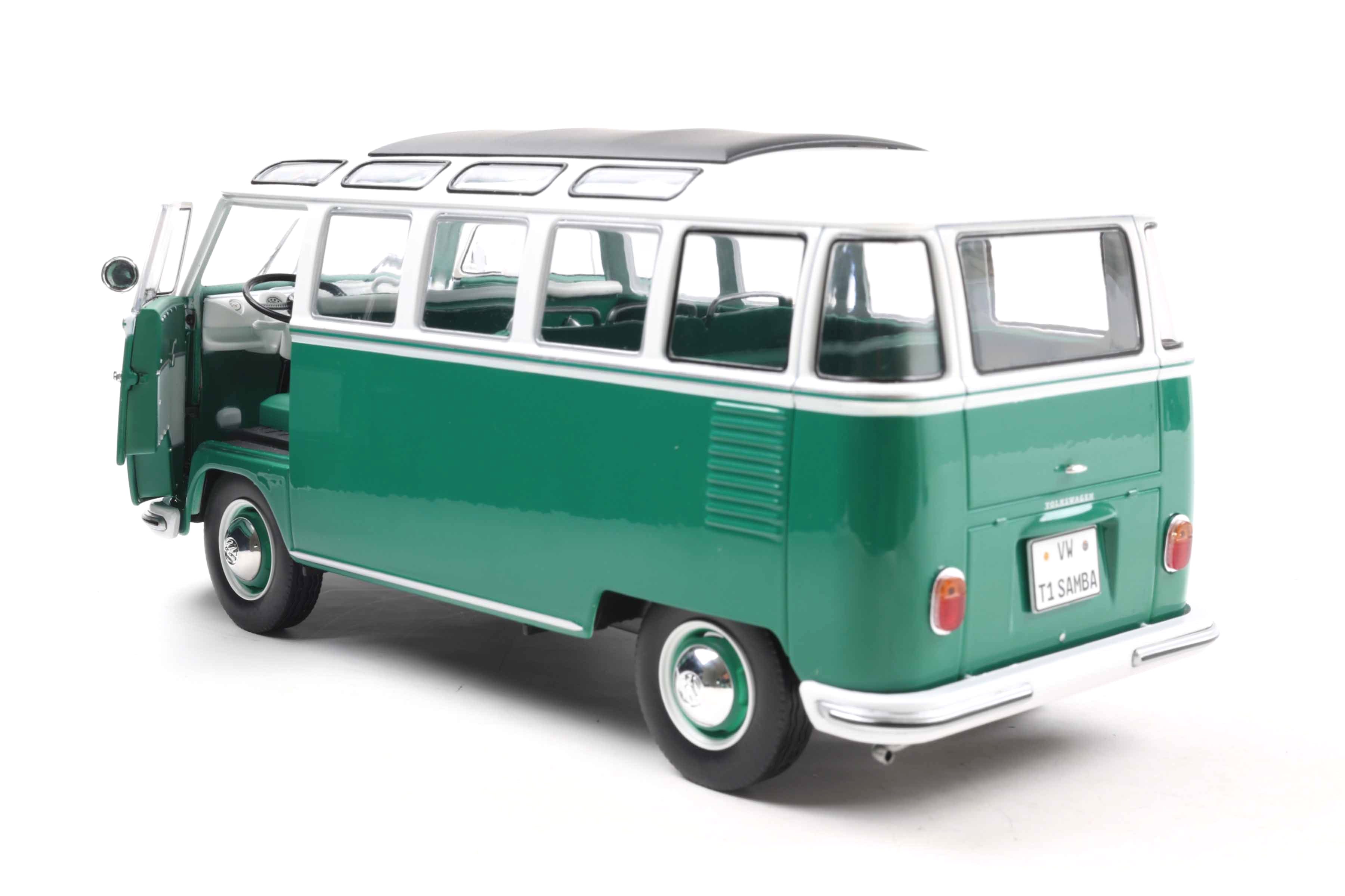 Volkswagen T1 Samba 1962 green/white 1:18 Solido