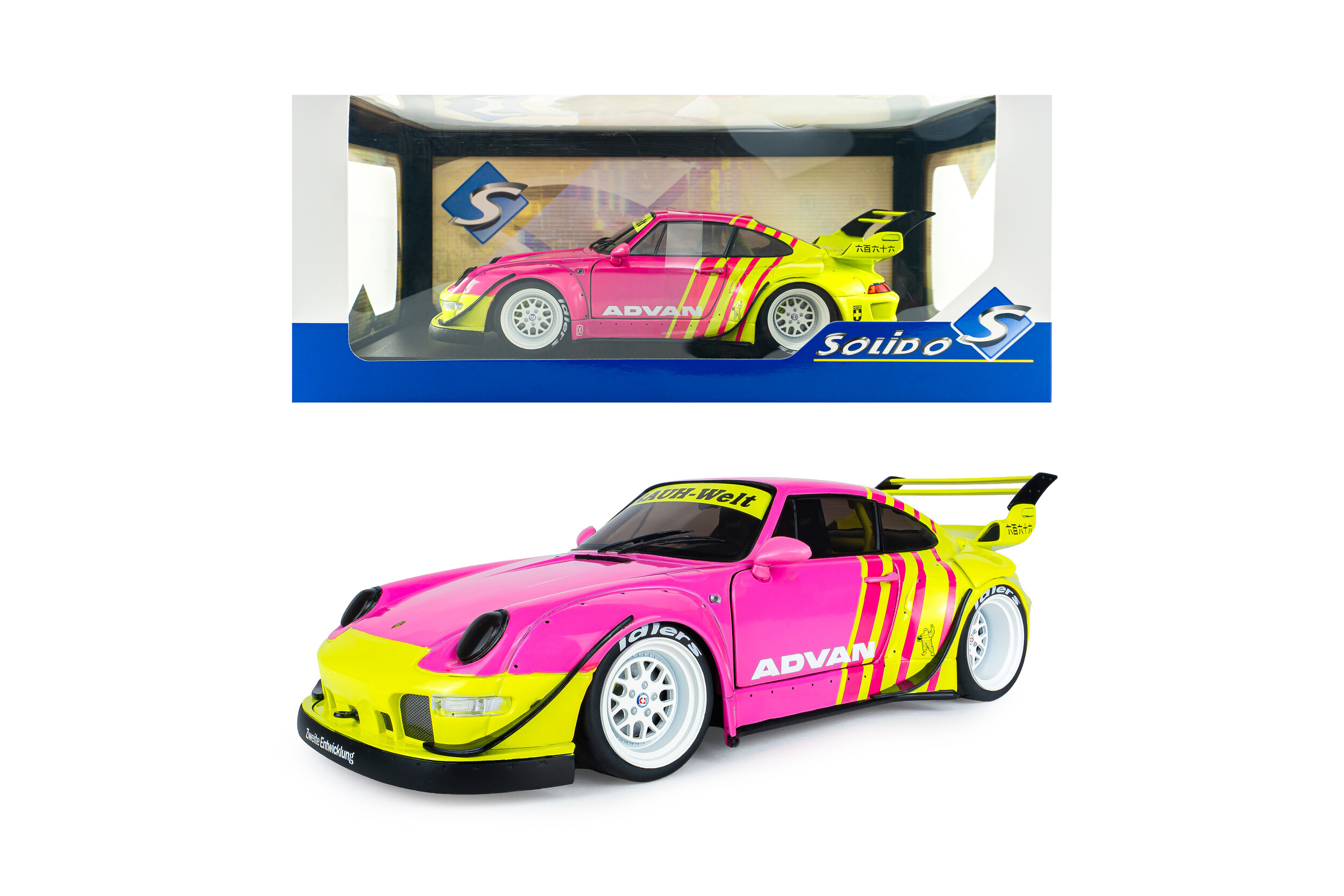 Porsche RWB Bodykit 2024 pink 1:18 Solido