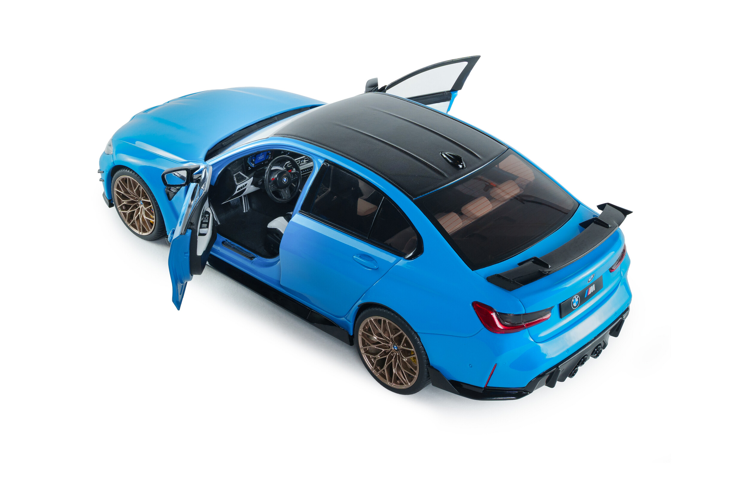 BMW M3 Performance Parts 2024 Daytona beach blue 1:18 Solido