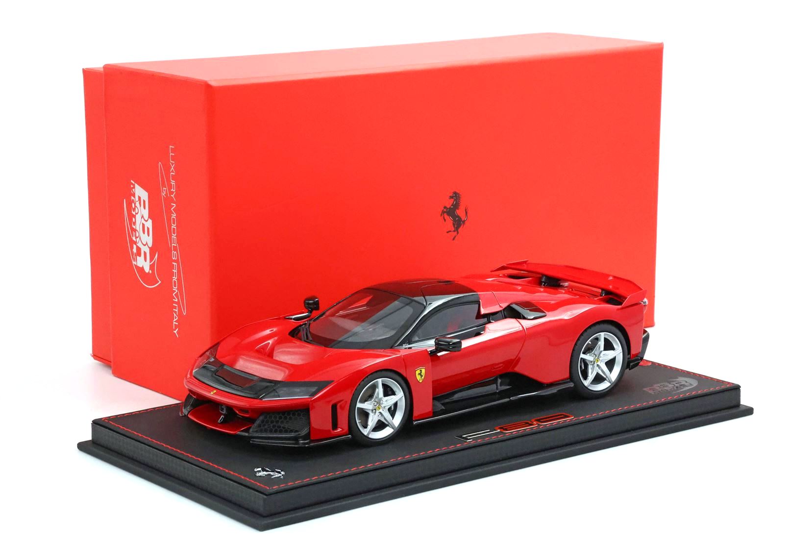 Ferrari F80 Rosso Corsa silver wheels 1:18 B.B.R.