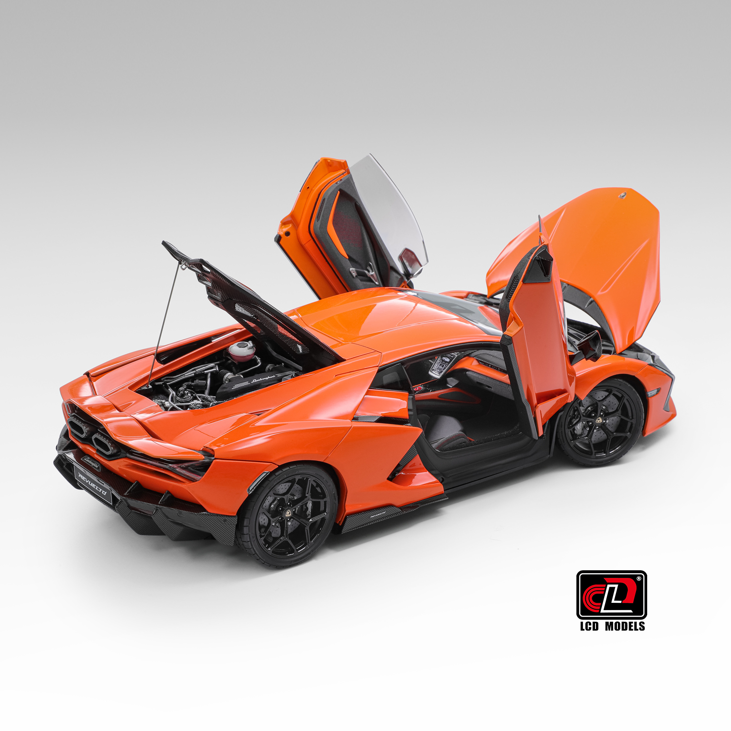 Lamborghini Revuelto orange 1:18 LCD Model