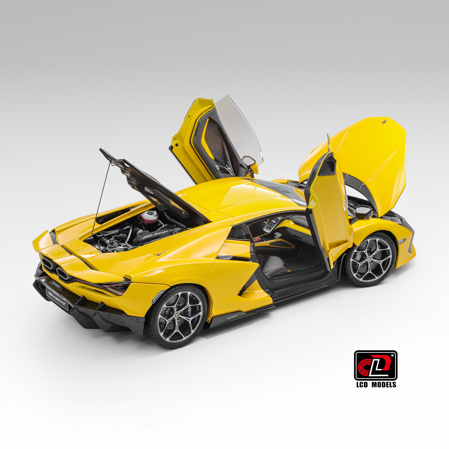 Lamborghini Revuelto yellow 1:18 LCD Model