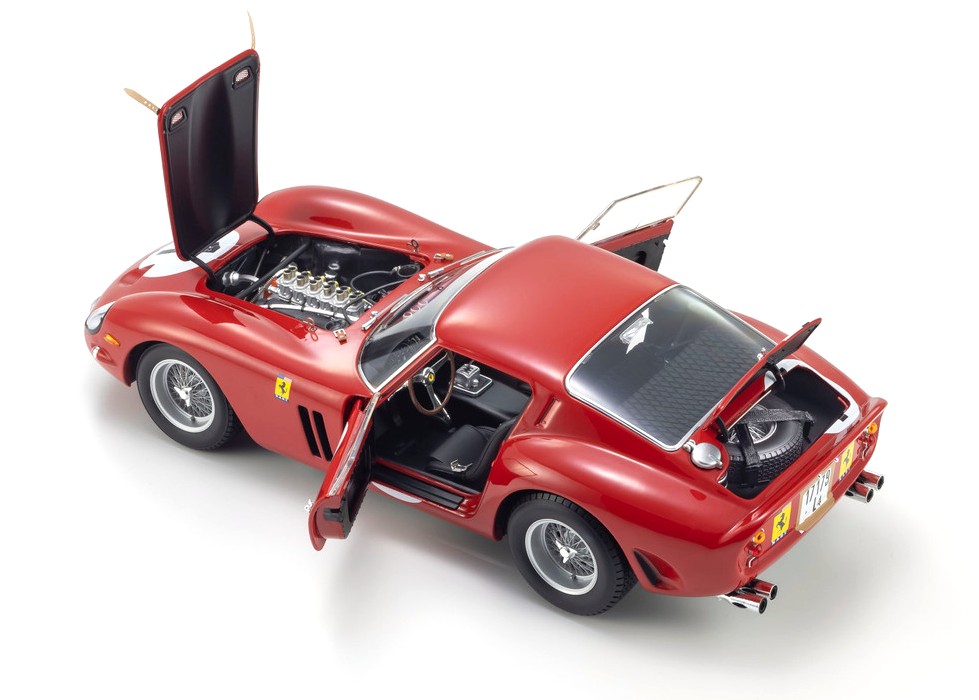 Ferrari 250 GTO 3.0L V12 Coupe #1 P.Rodriguez/R.Rodriguez Winner 1000KM Paris 1962 1:18 Kyosho