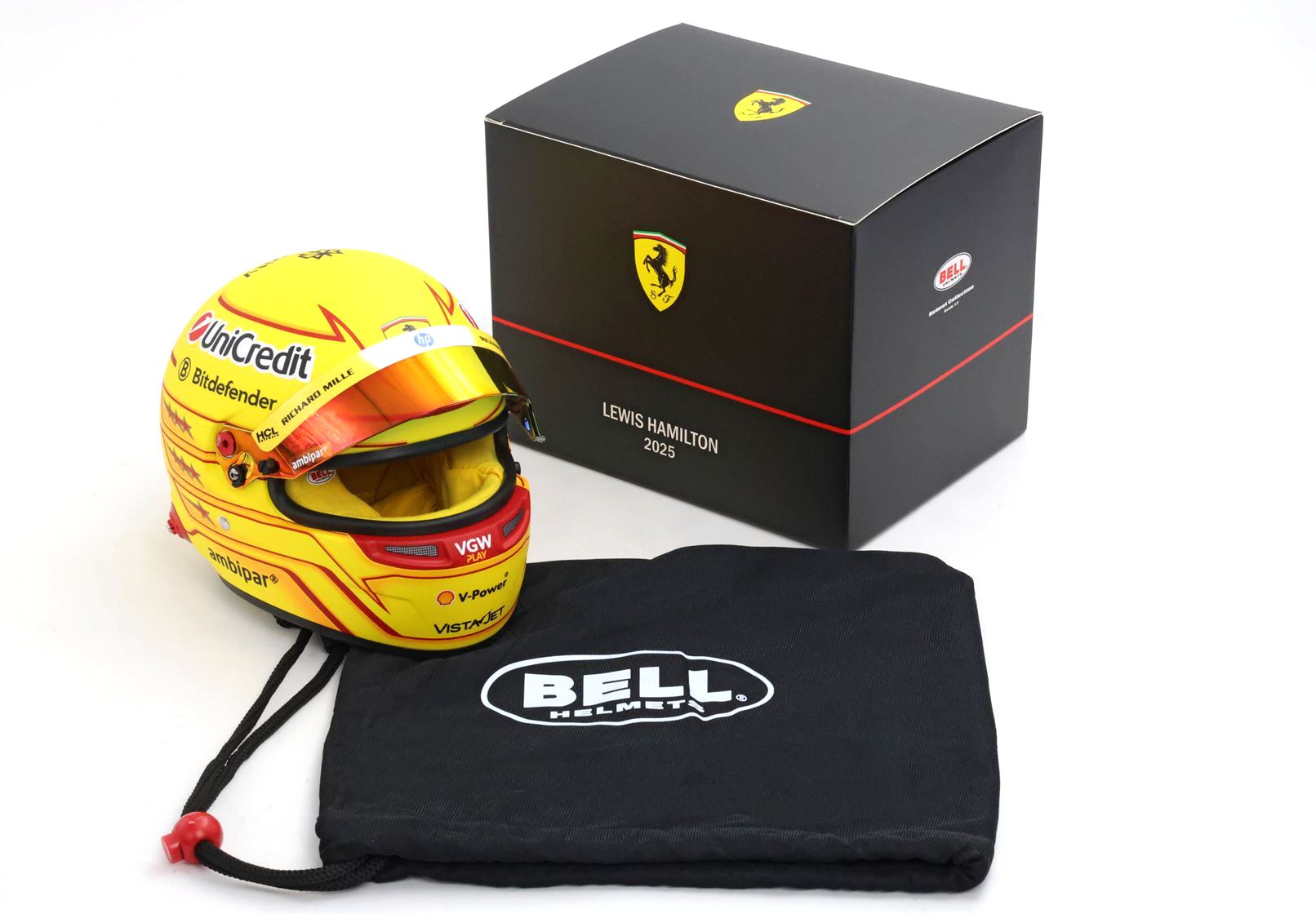Helmet - Lewis Hamilton Scuderia Ferrari 2025 1:2 Bell
