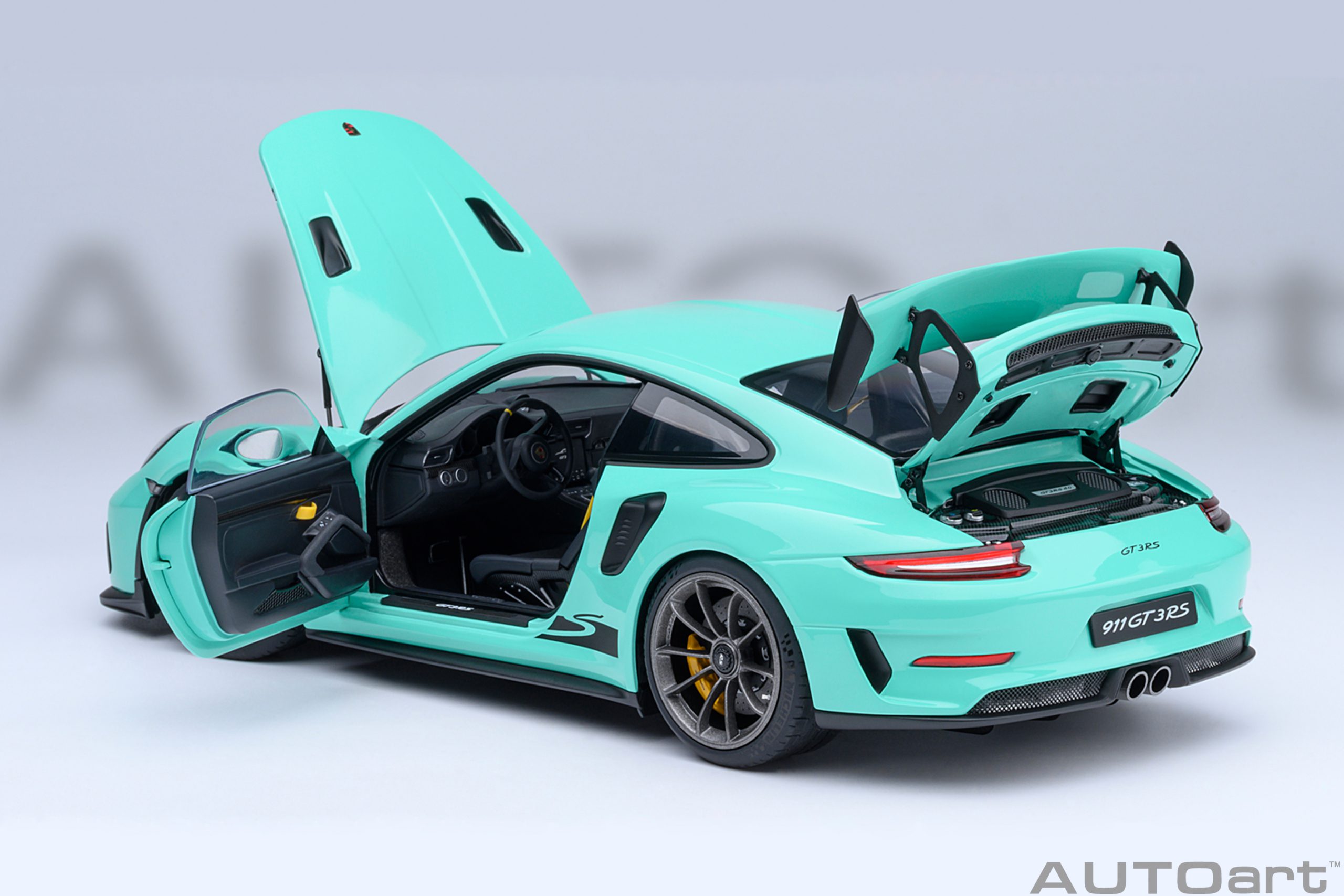 Porsche 911 911-2 GT3RS Coupe 2017 mint green 1:18 AUTOart