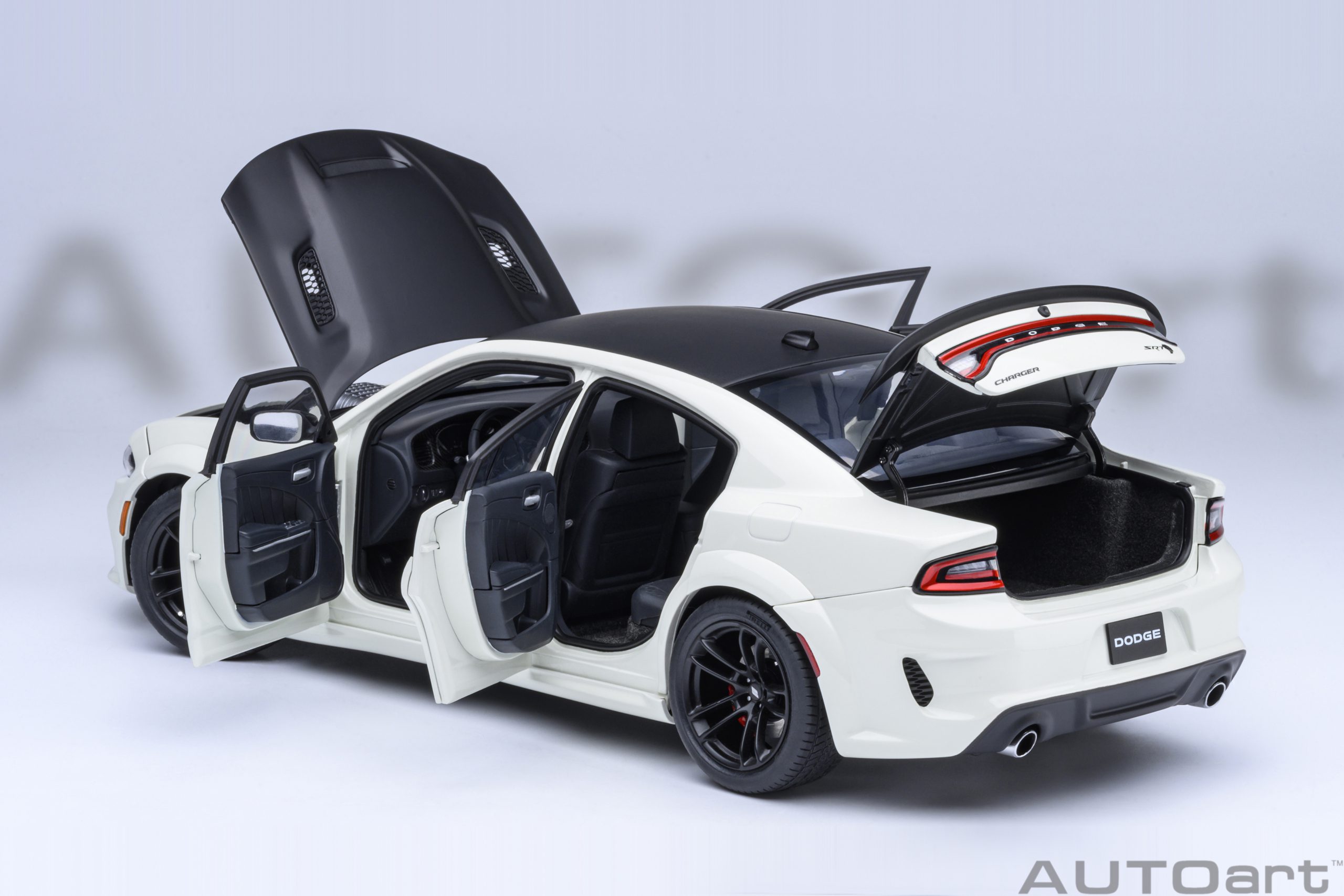 Dodge Charger SRT Hellcat Redeye Jailbreak Coupe 2023 knuckle white 1:18 AUTOart