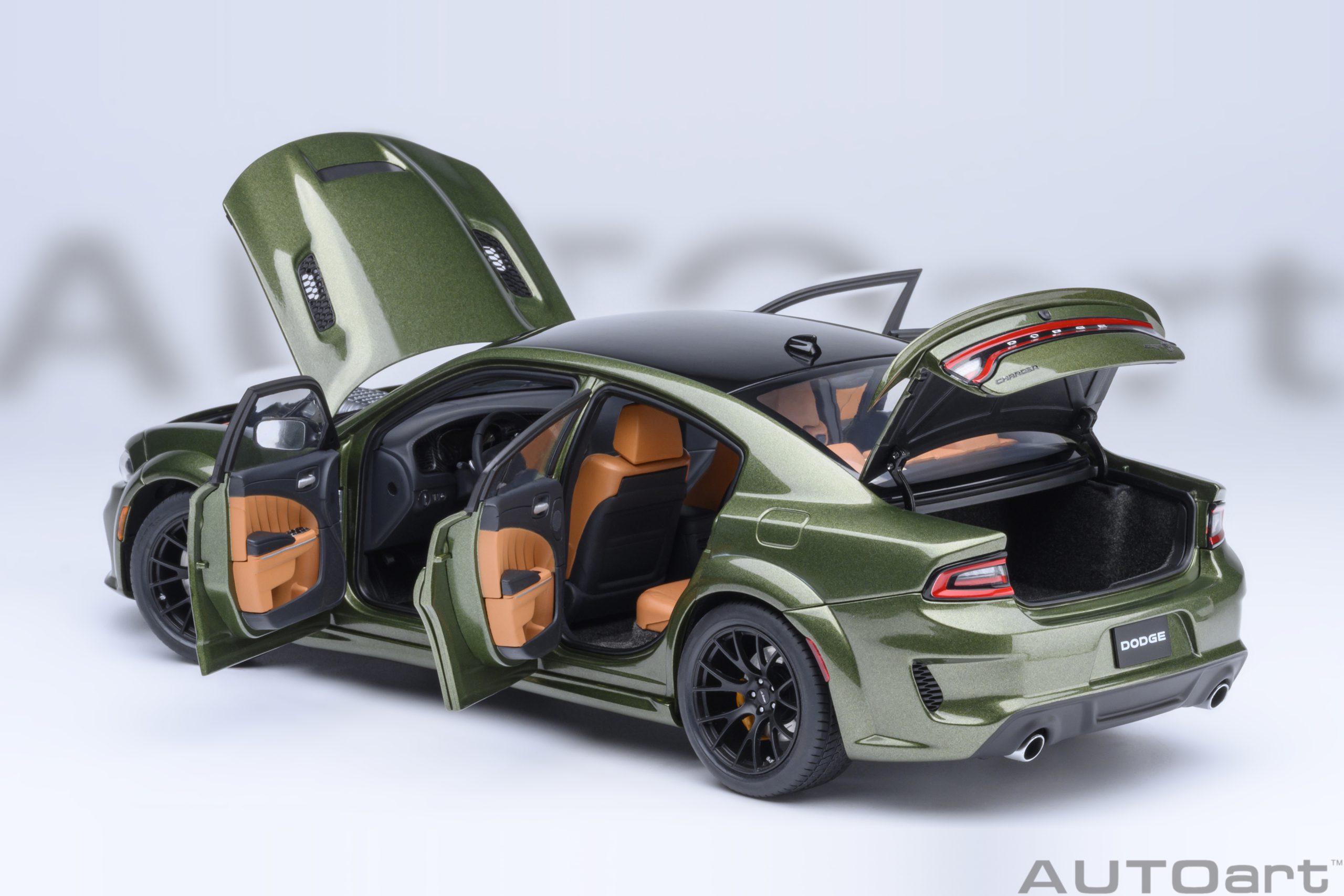 Dodge Charger SRT Hellcat Redeye Jailbreak Coupe 2023 F8 green 1:18 AUTOart