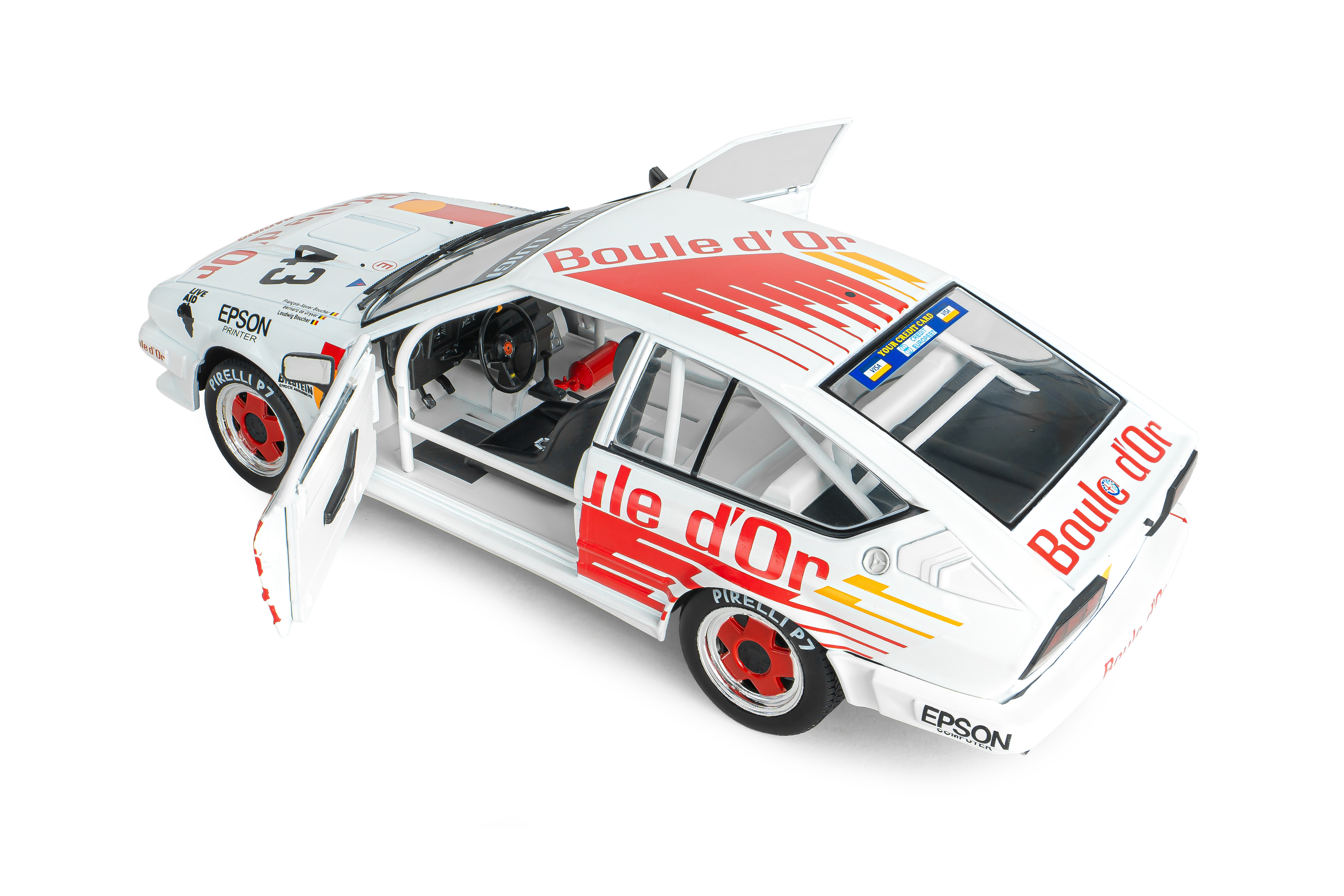 Alfa Romeo GTV6 #43 De Dryver/Boucher/Boucher 24H Spa 1985 1:18 Solido
