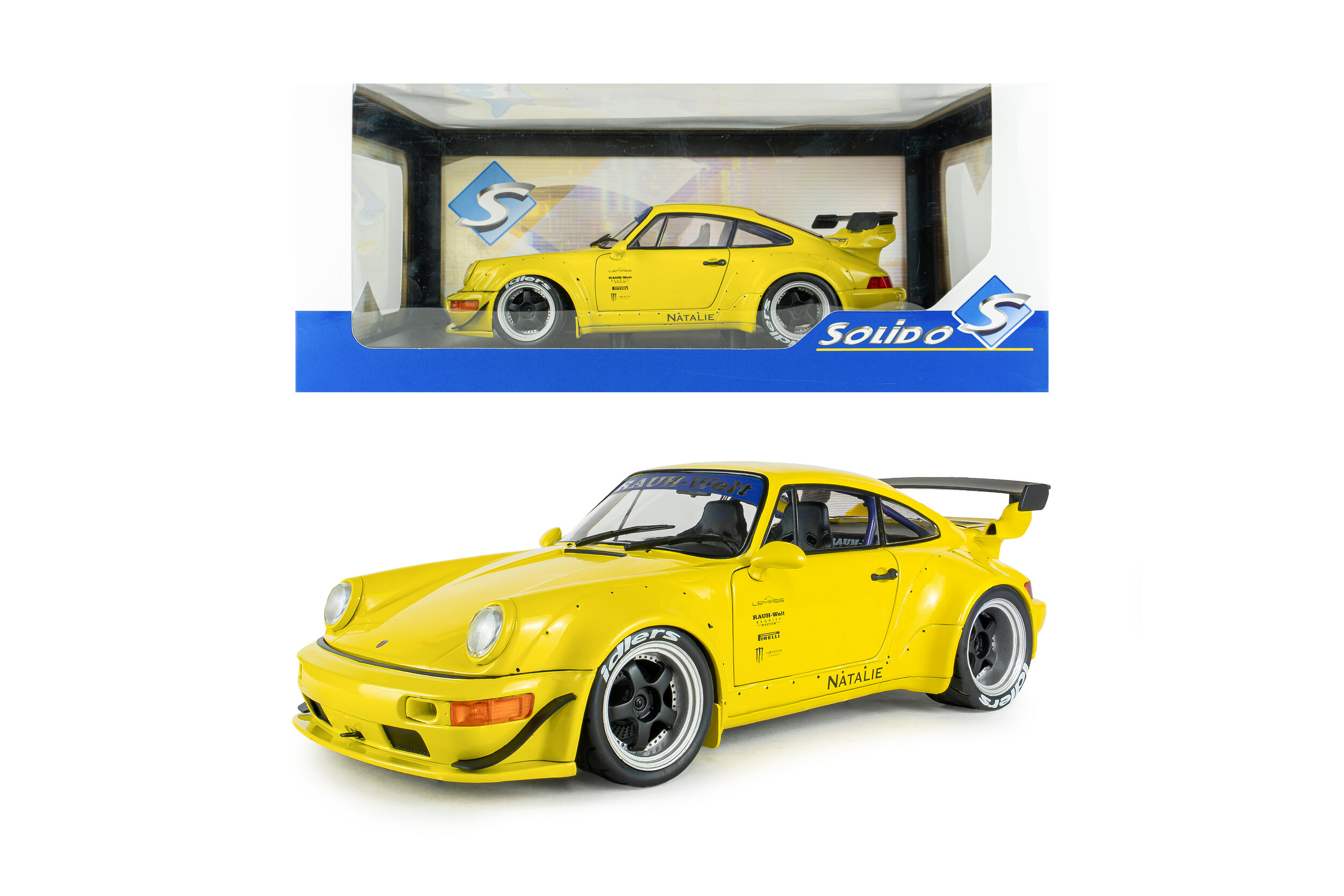 RWB Bodykit Natali 2023 yellow 1:18 Solido