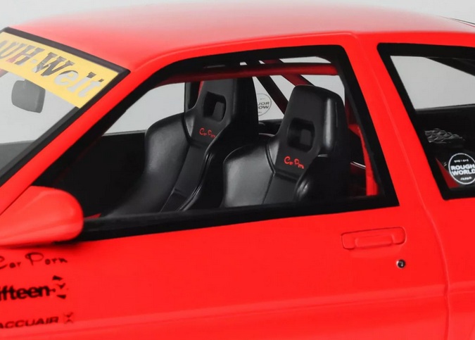 Toyota AE86 Sprinter Trueno Widebody 1986 Ferrari rosso corsa 1:18 OttOmobile