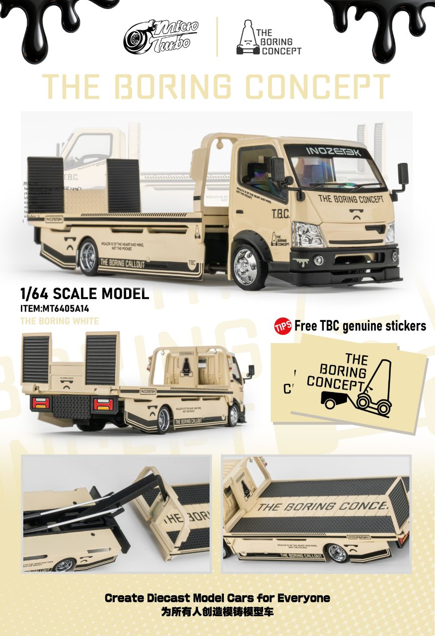Tow Truck *TBC Livery* Custom Hauler beige 1:64 Microturbo