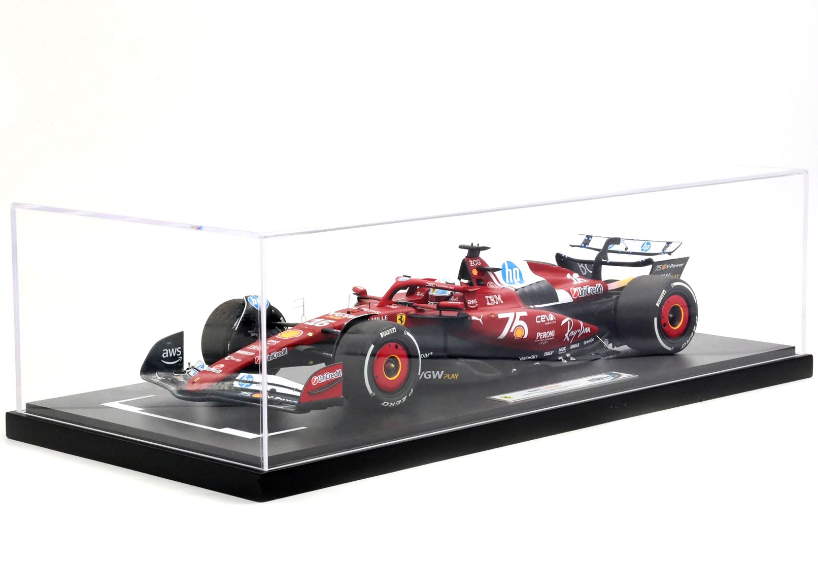 Ferrari SF-25 #16 C.Leclerc Monaco Livery - for 75 Years with Shell 1:12 B.B.R.