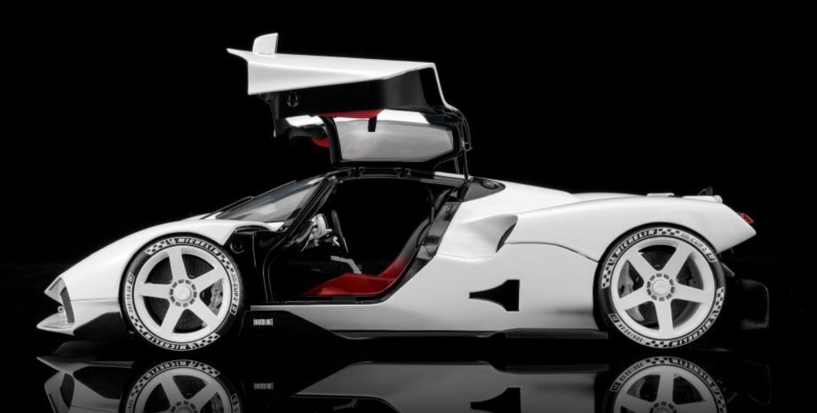 Nilu 27 V12 6.5L 1070hp 2024 white 1:18 Motorhelix