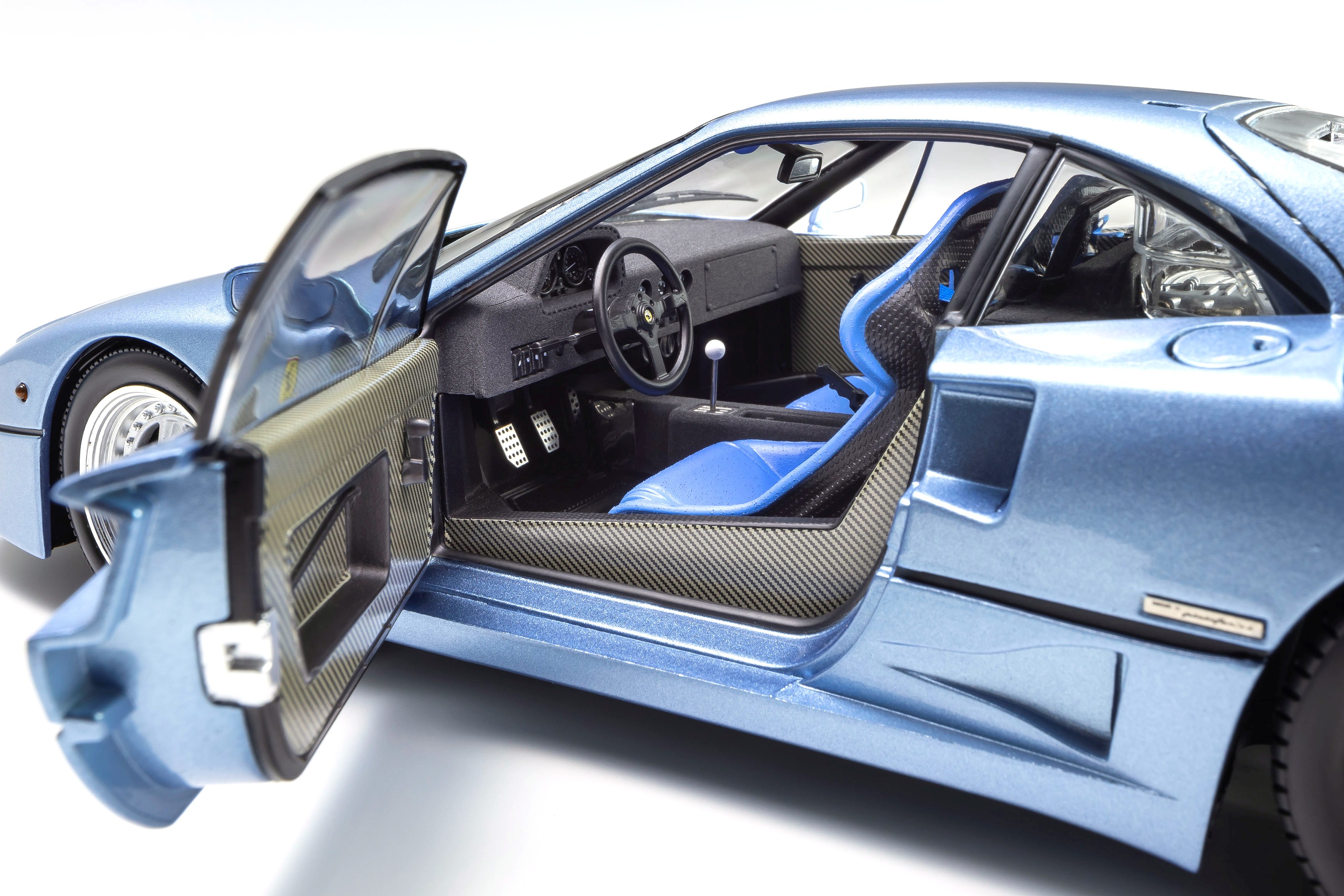 Ferrari F40 1987 Light Blue 1:18 Kyosho