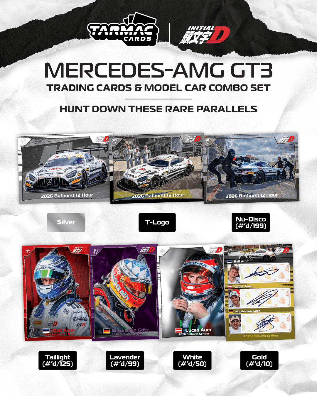 Mercedes-AMG GT3 Craft-Bamboo Racing #77 R.Aron/L.Auer/M.Götz Bathurst 12H 2026 1:64 Tarmac