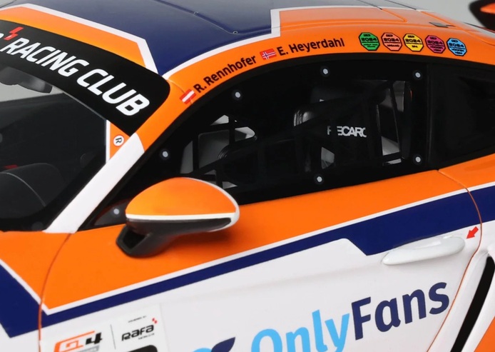 Porsche 718 Cayman GT4 RS Clubsport #92 Heyerdahl/Maloy GT4 European Series 2024 1:18 OttOmobile
