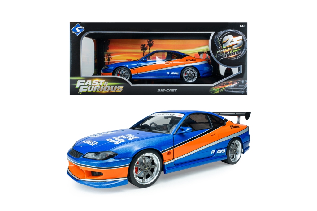 Nissan Silvia S15 Spec-S Tokyo Drift Mona Lisa 2006 blue/orange 1:18 Solido