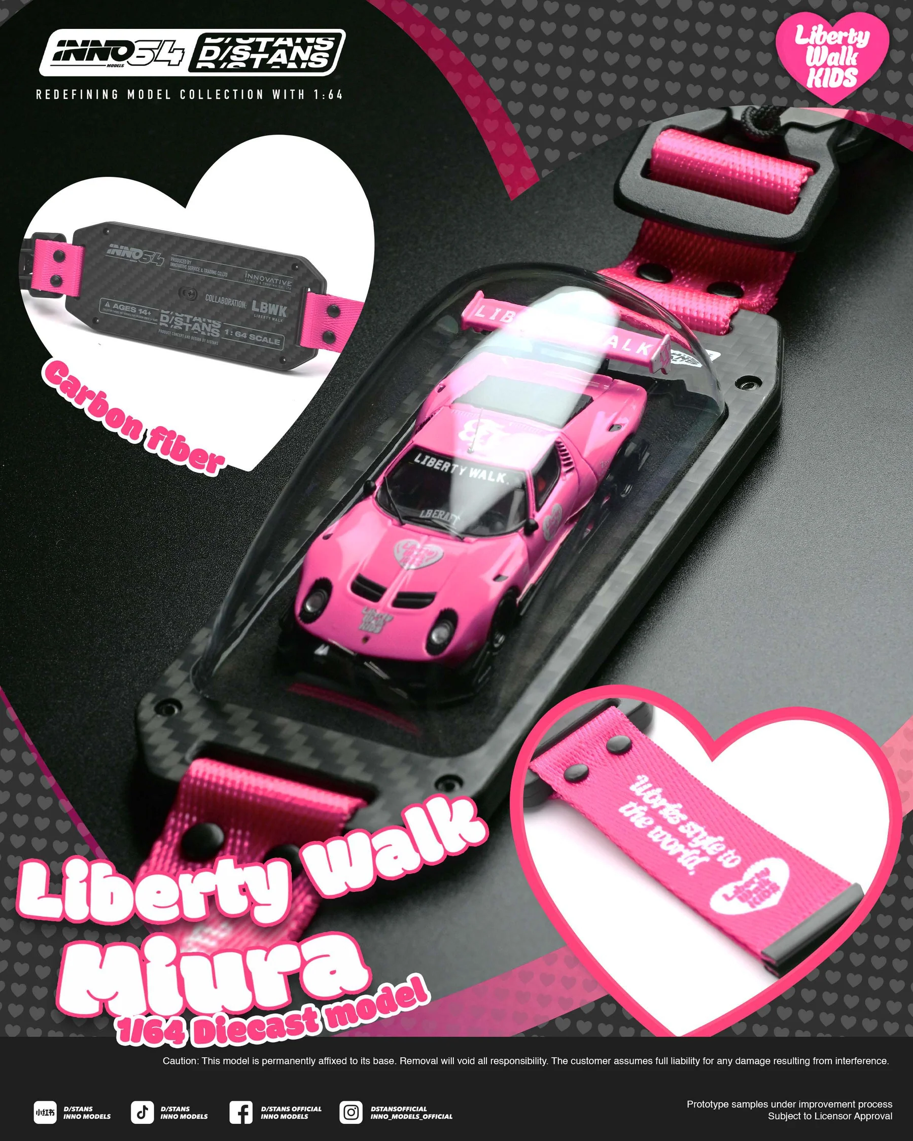 Lamborghini Miura LB-Silhouette Works D/STANS 1:64 Inno Models