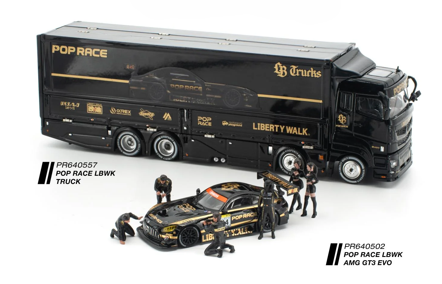 LBWK Truck black/gold 1:64 Pop Race