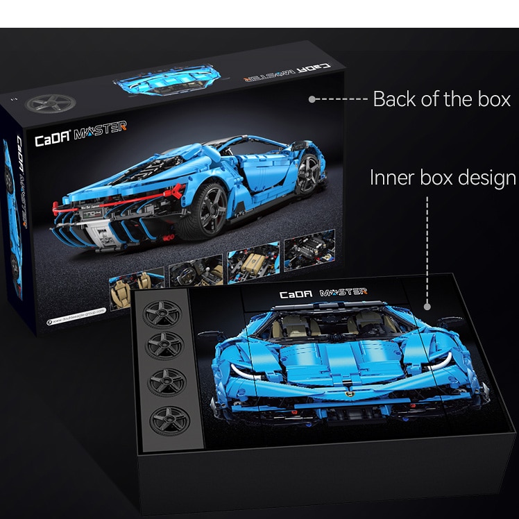 Lamborghini Centenario 770-4 blue 1:8 CaDA