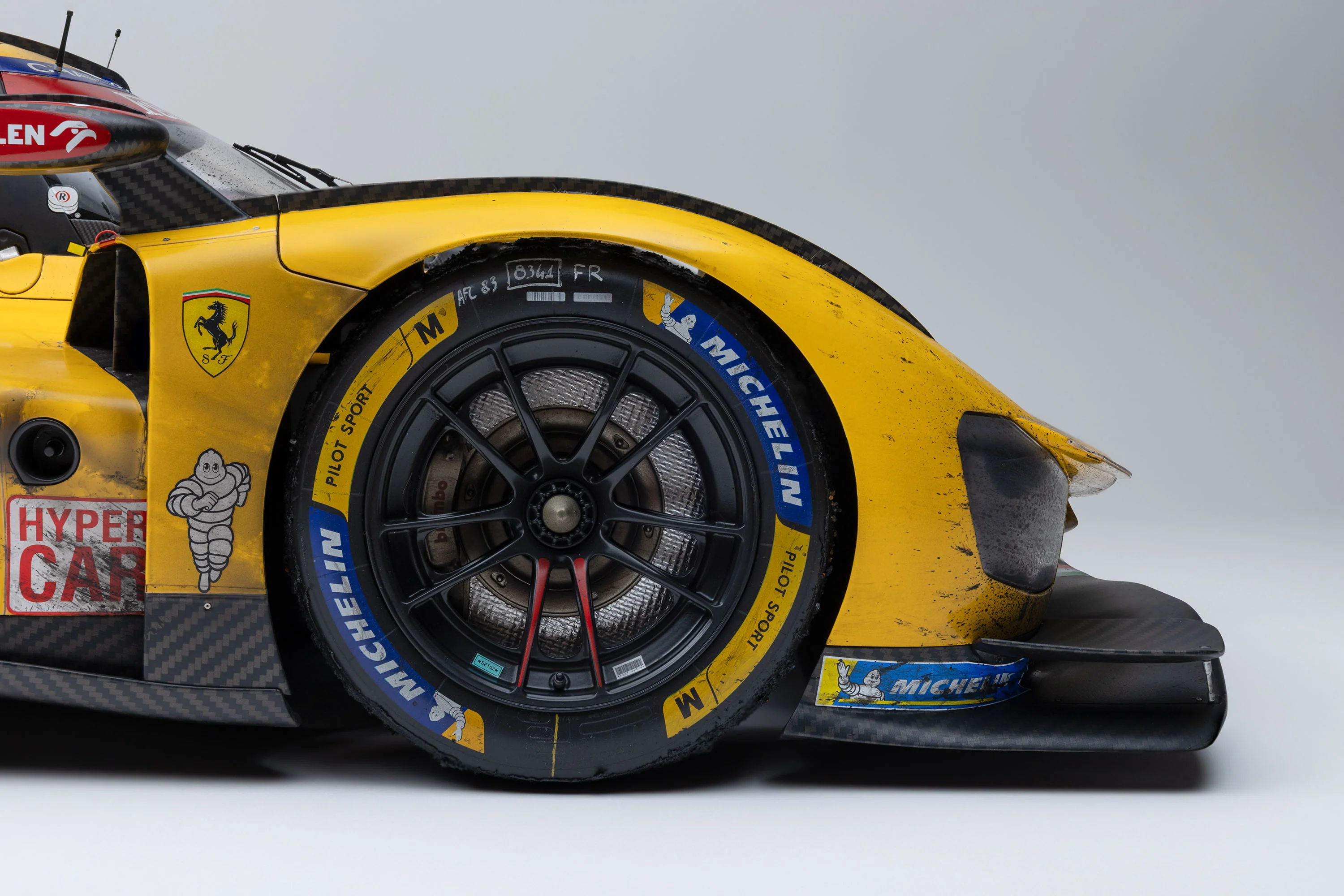 Ferrari 499P Hypercar #83 Winner Le Mans 2025 Race Weathered 1:5 Amalgam
