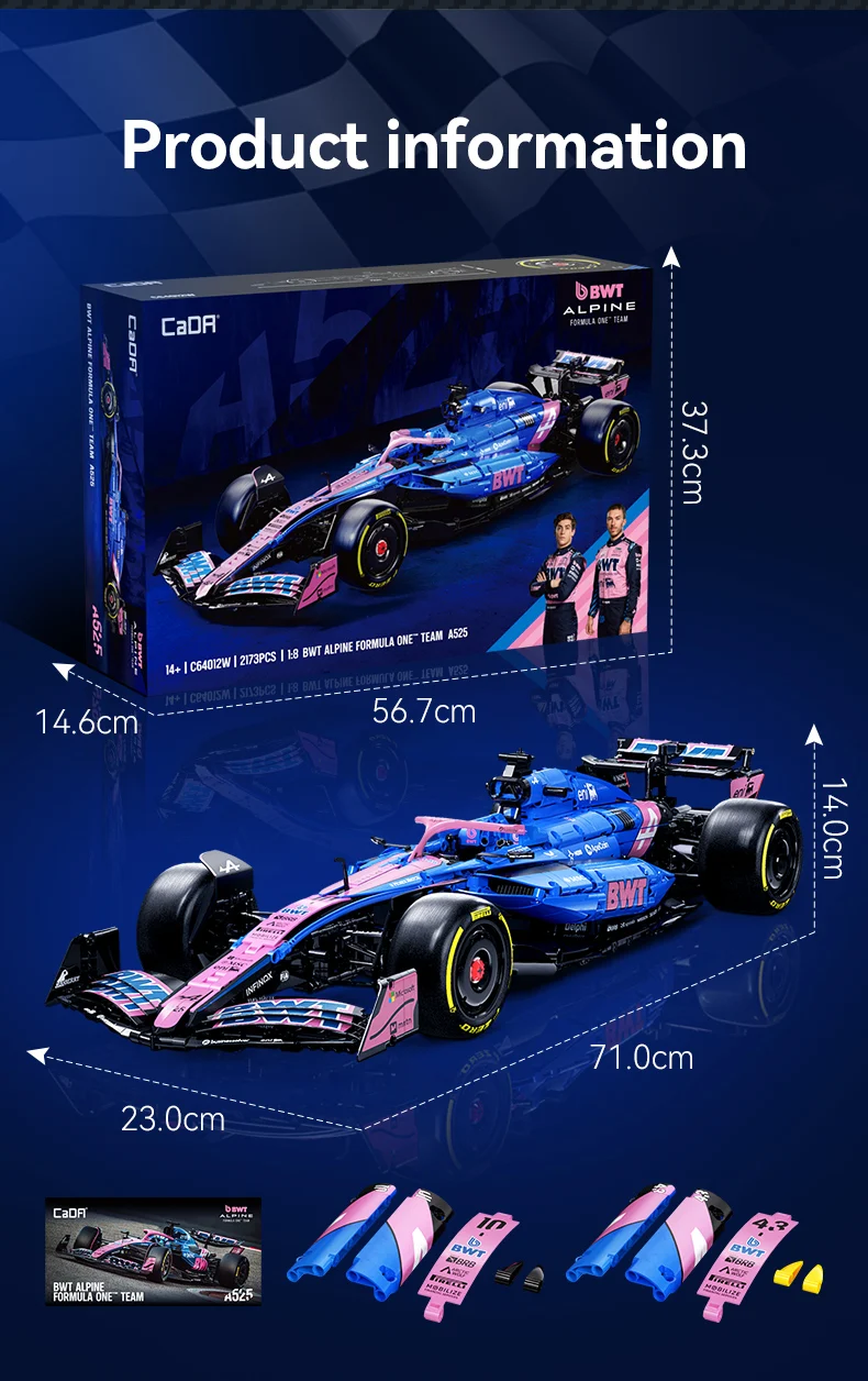 BWT Alpine A525 F1 Team 2025 1:8 CaDA