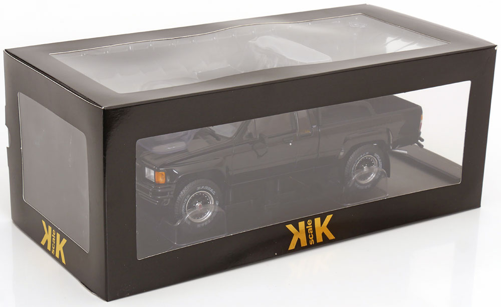 Toyota Hilux Xtra Cab 4x4 *Back to the Future II* 1985 black 1:18 KK Scale