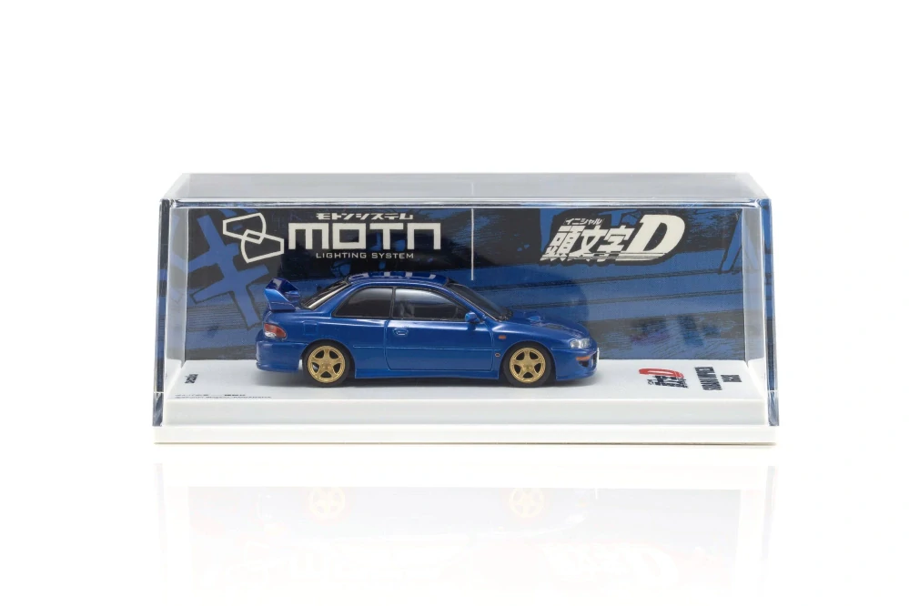 Subaru Impreza WRX *Initial D* 1995 With Led blue 1:64 Kyosho