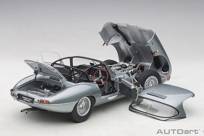 Jaguar E-Type Lightweight silver 1:18 AUTOart