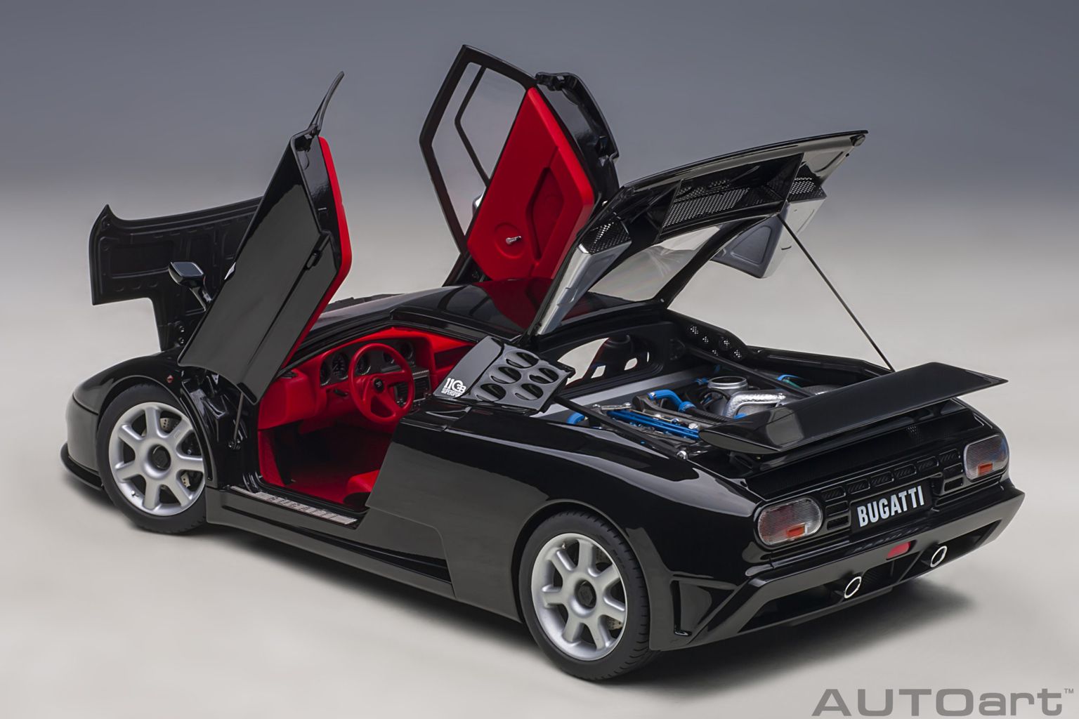 Bugatti EB110 SS 1992 black 1:18 AUTOart