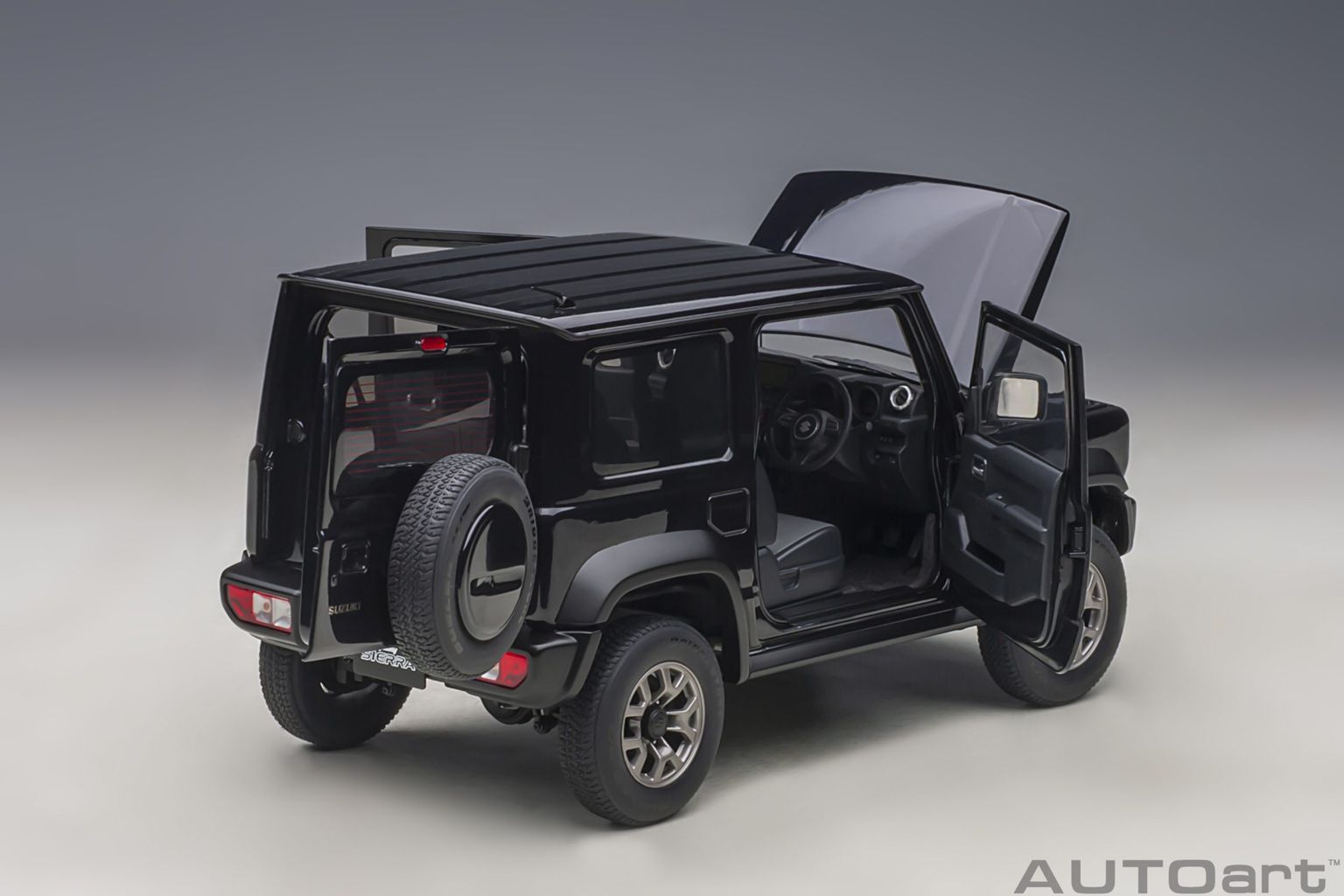Suzuki Jimny SIERRA 2018 bluish black 1:18 AUTOart