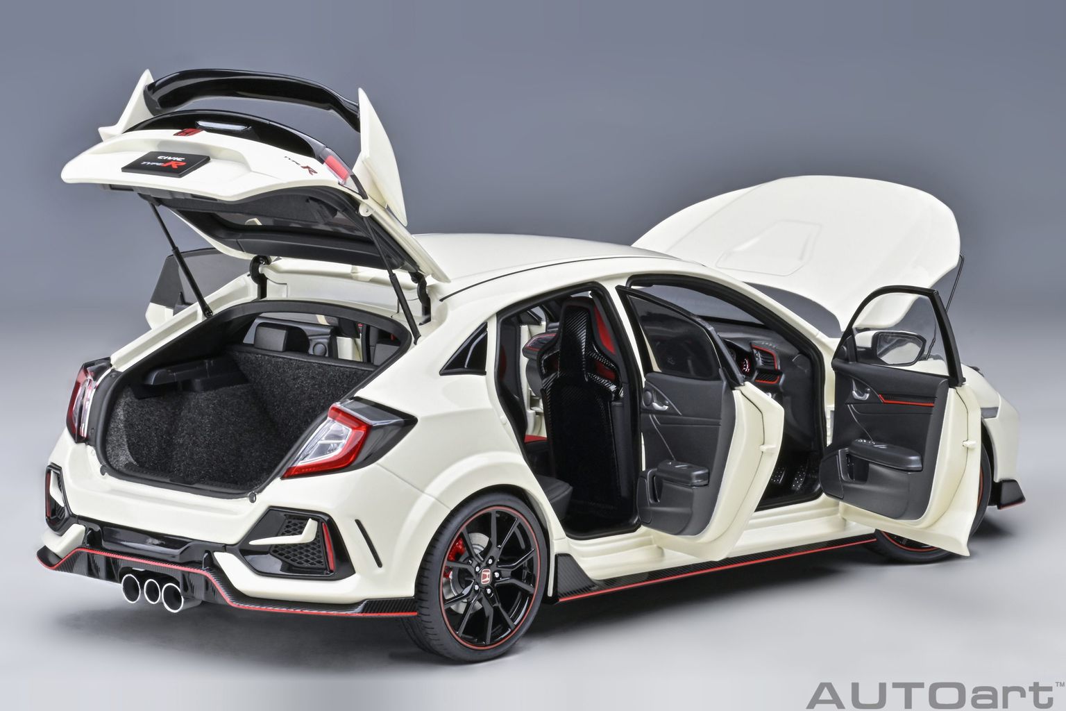Honda Civic Type R FK8 2021 championship white 1:18 AUTOart