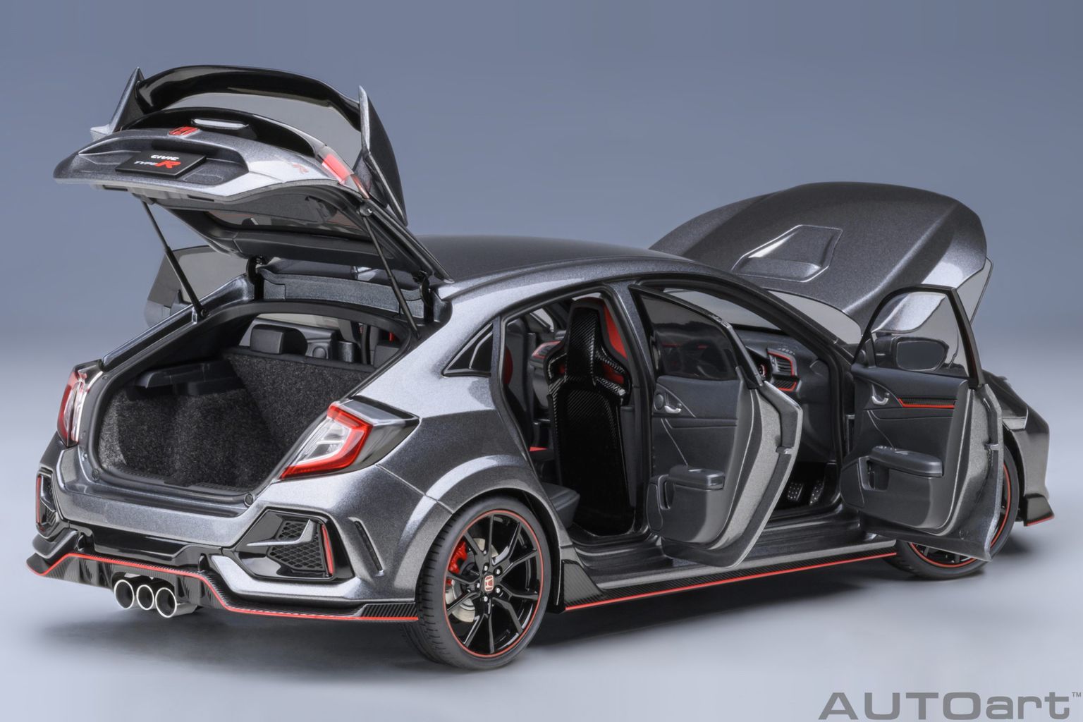 Honda Civic Type R FK8 2021 polished metal metallic 1:18 AUTOart