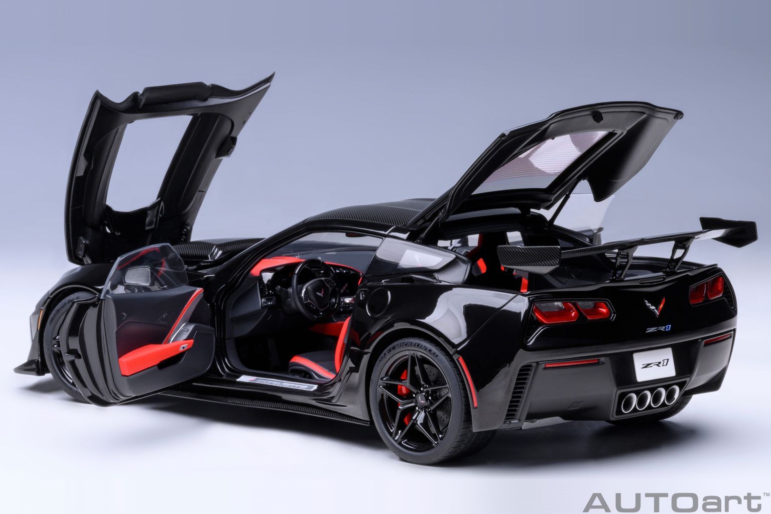 Chevrolet Corvette C7 ZR1 2019 gloss black 1:18 AUTOart