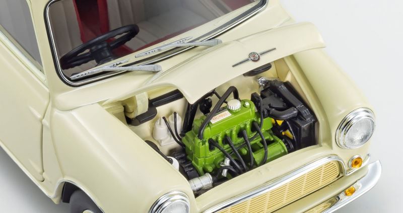 Morris Mini Minor 1964 old english white 1:18 Kyosho