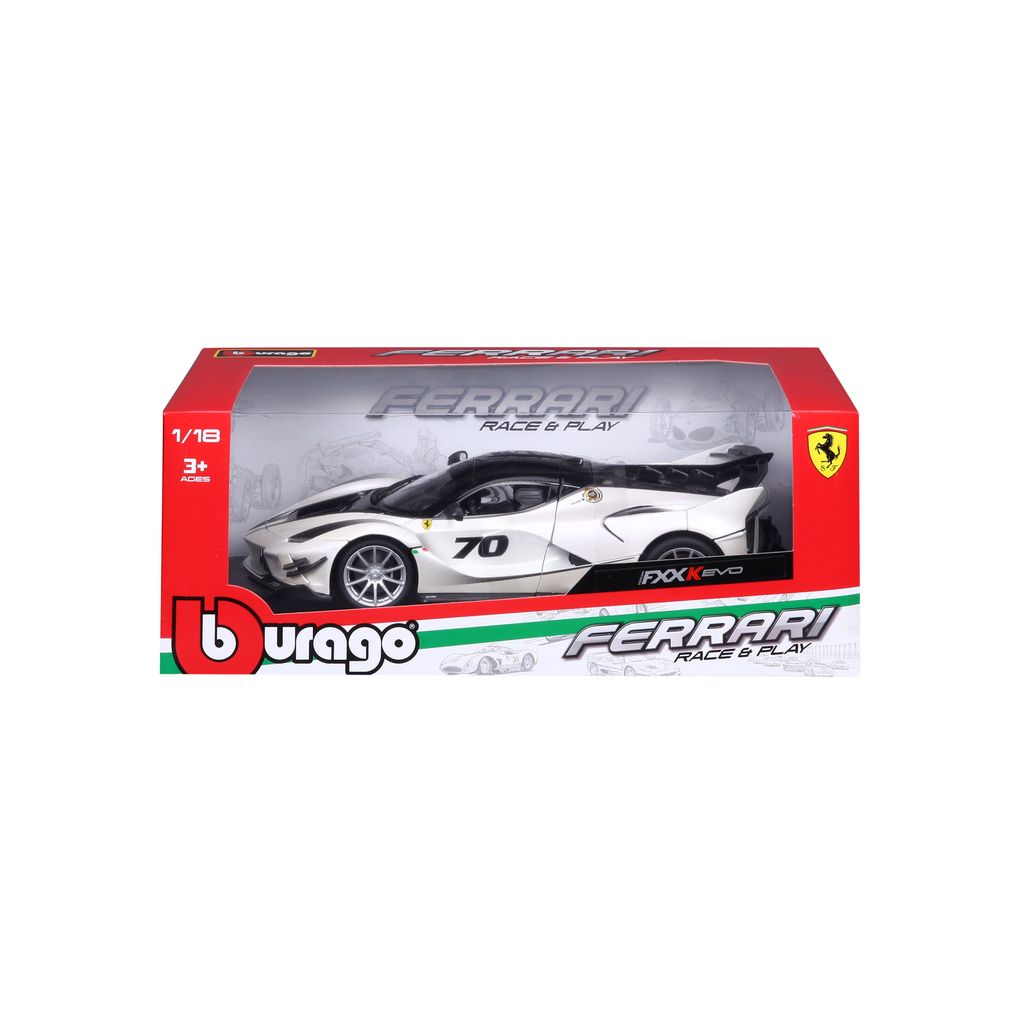Ferrari FXX-K EVO #70 2018 white 1:18 Bburago